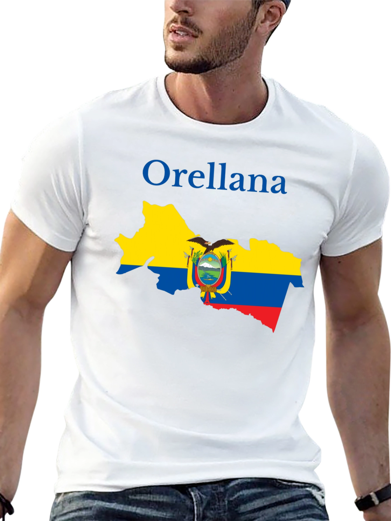 Orellana Ecuador Map Graphic Tee - Black
