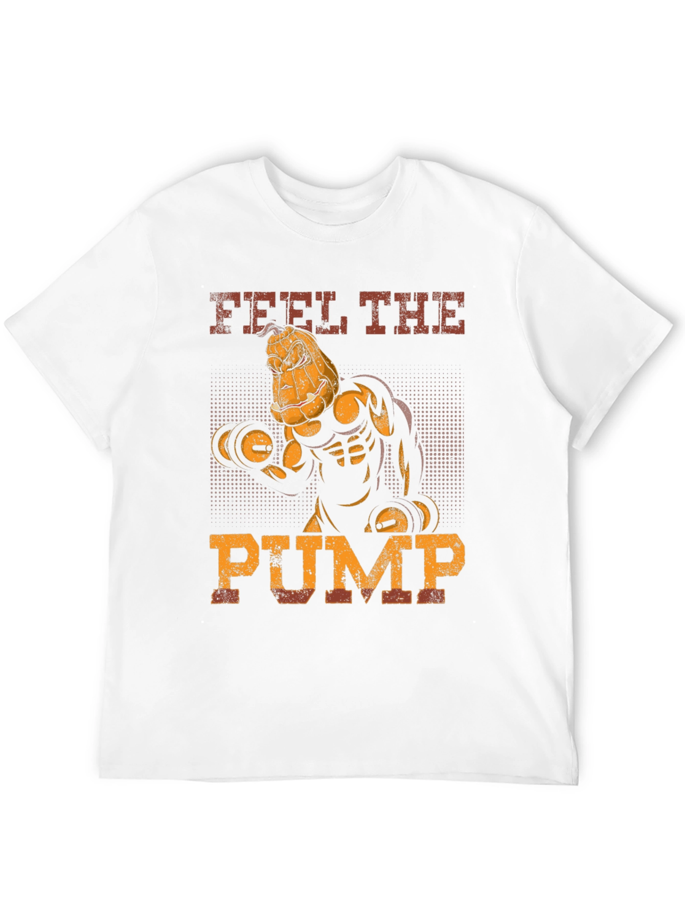Feel the Pump Halloween Pumpkin Gym T-Shirt