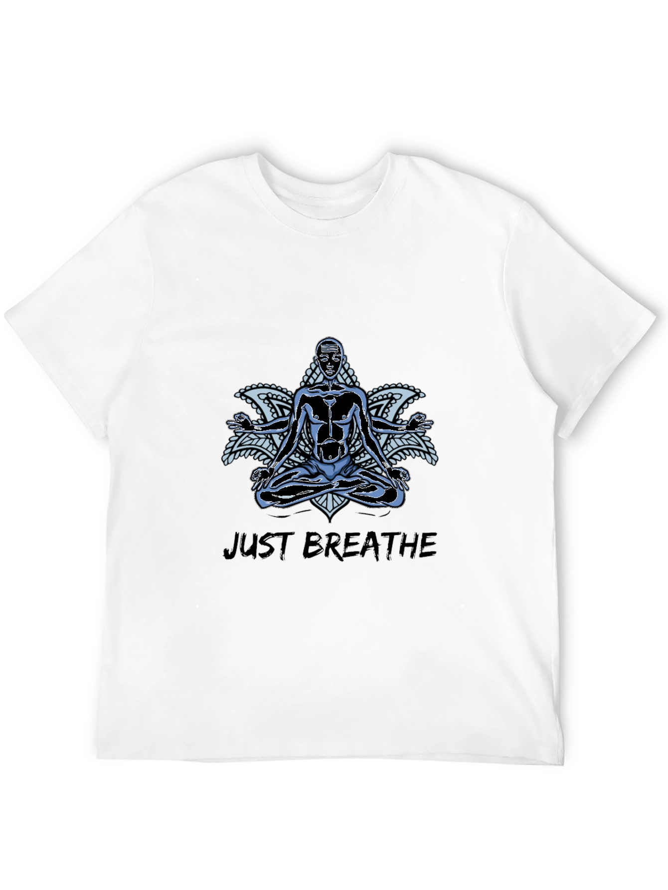 Just Breathe Graphic Print Tee - Relaxed Fit