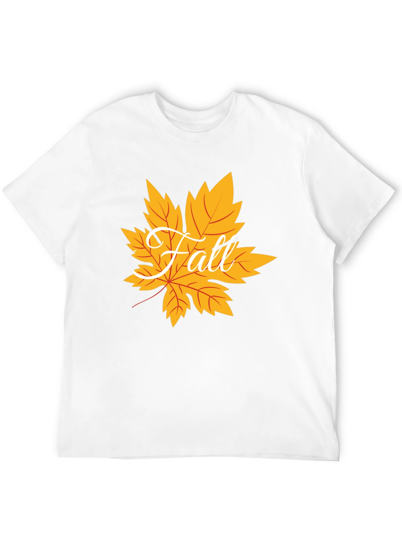 Fall Leaf Graphic Tee - Mens Black T-Shirt