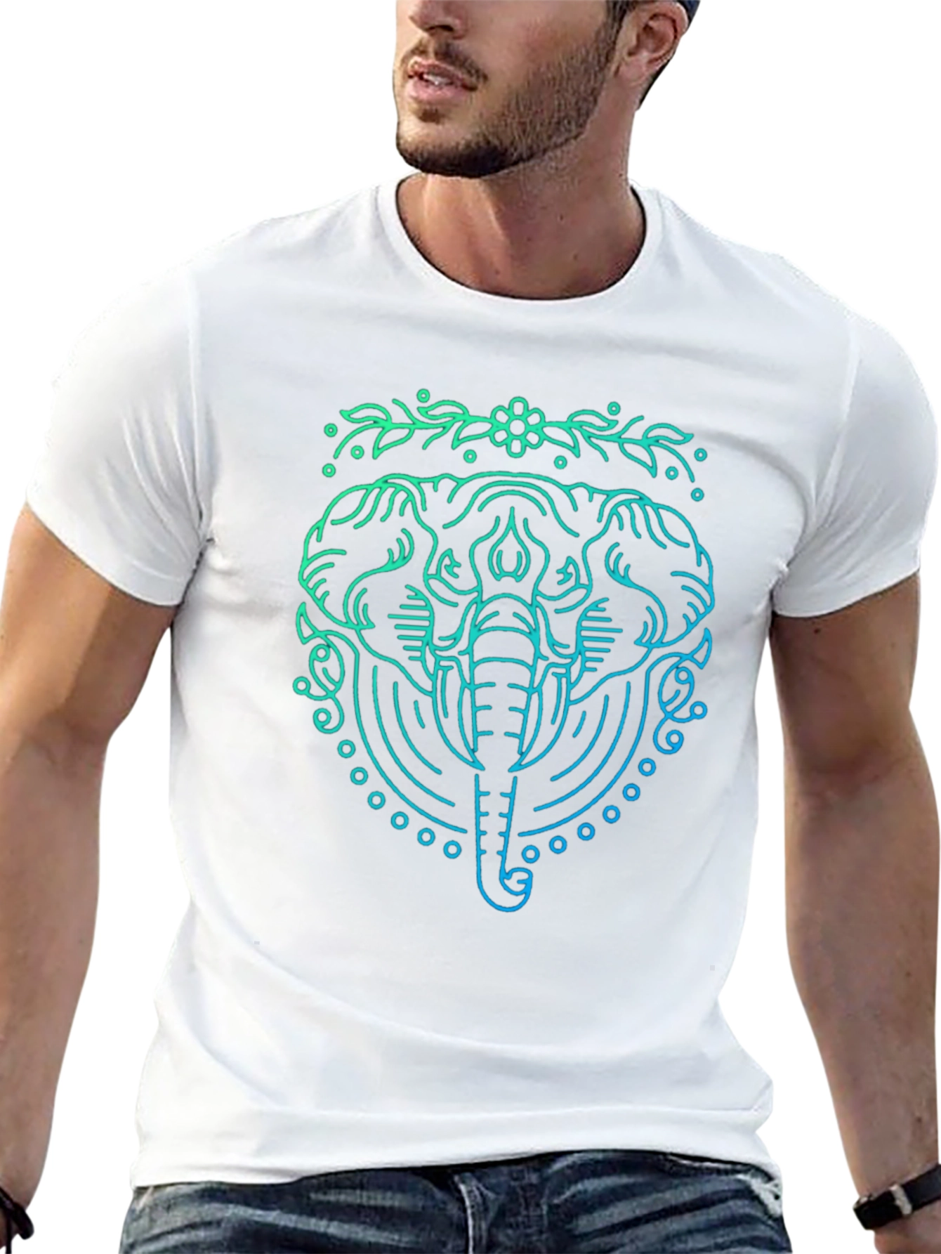 Elephant Graphic Tee - Stylish Comfort