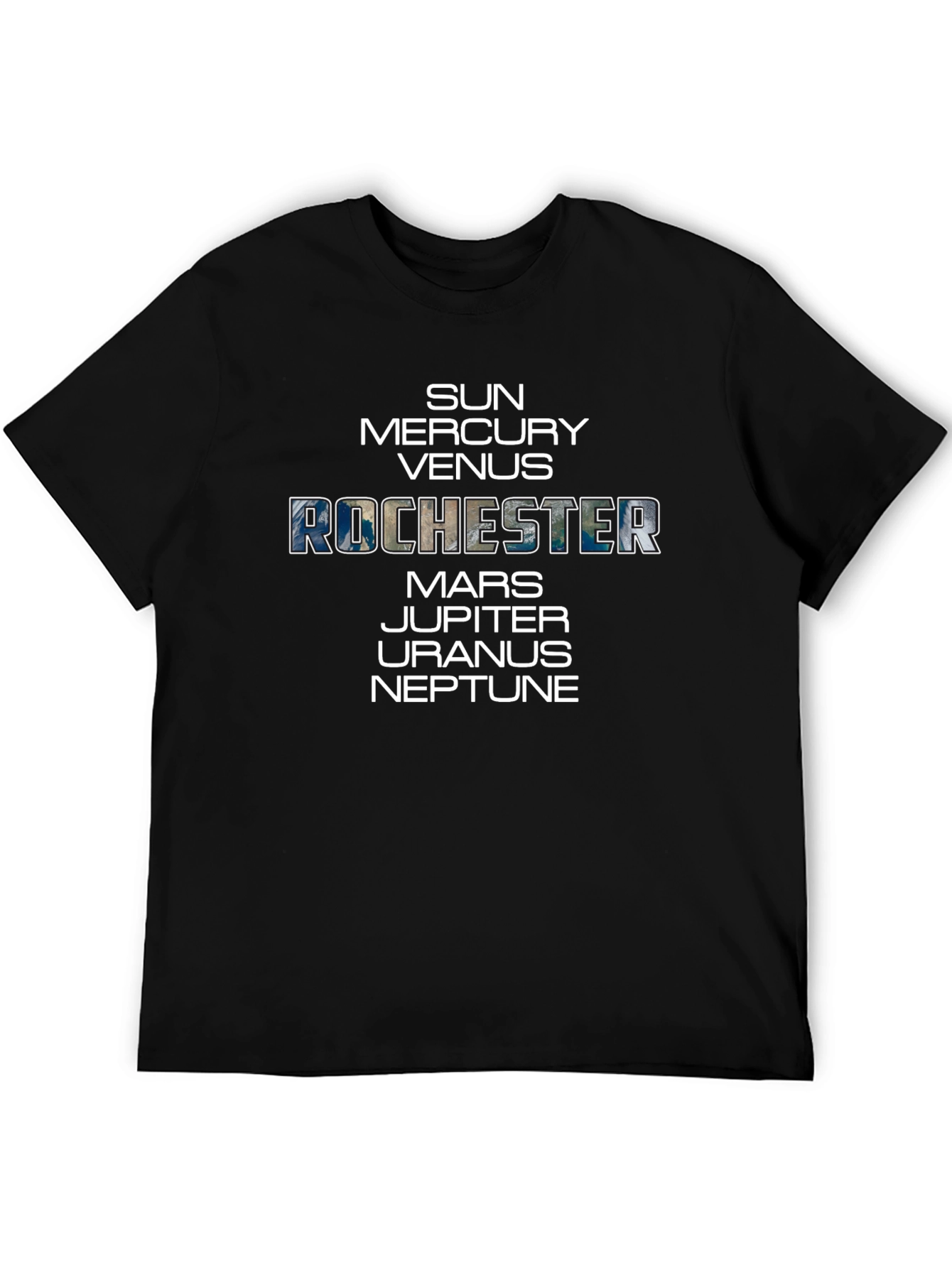 Rochester Planets Graphic Tee - Black