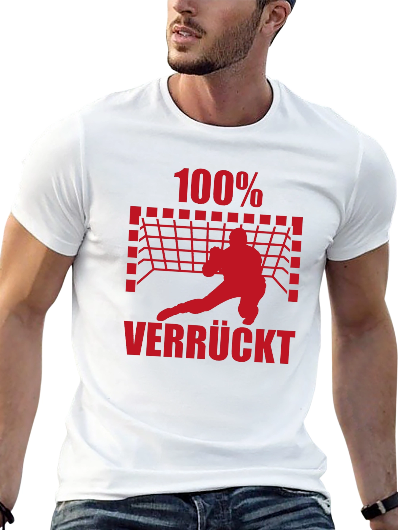 100% Verrückt Handball Graphic Tee