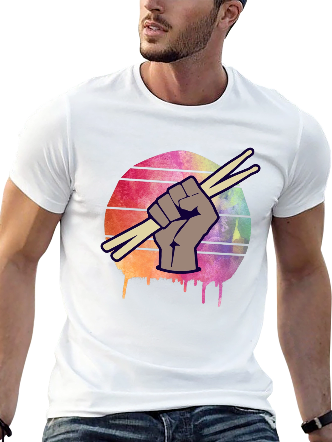 Drummers Fist T-Shirt - Music Lover Tee