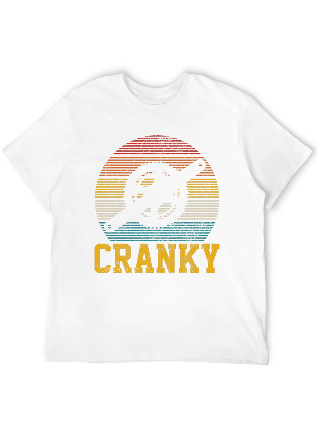 Retro Cranky Cyclist Graphic Tee