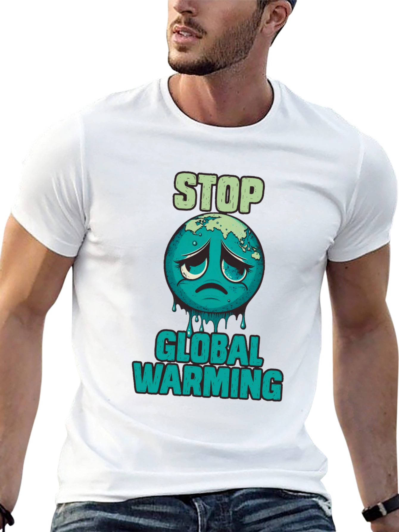 Stop Global Warming Graphic T-Shirt