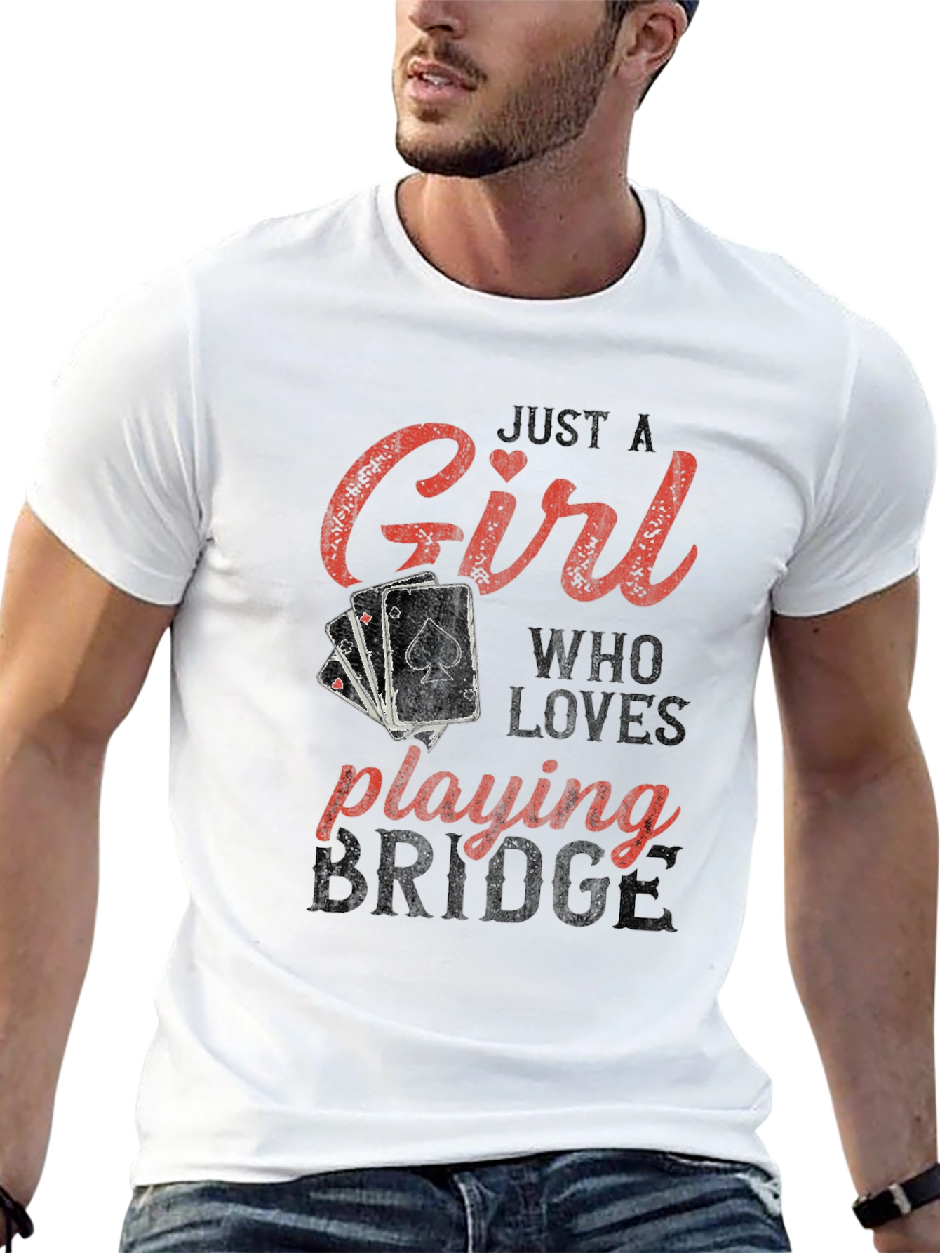 Just A Girl Who Loves Playing Bridge T-Shirt