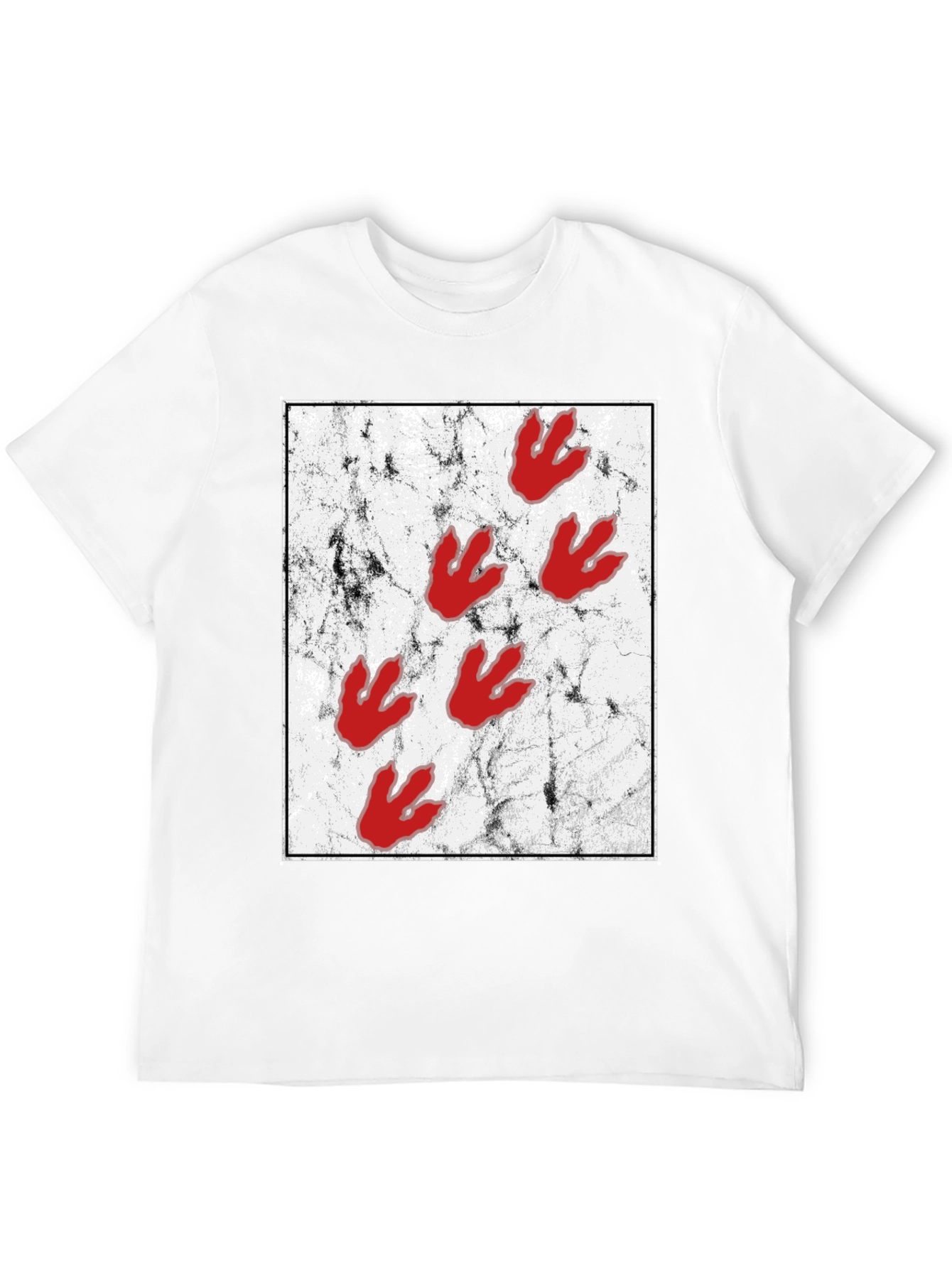 Dinosaur Paw Print Graphic Tee