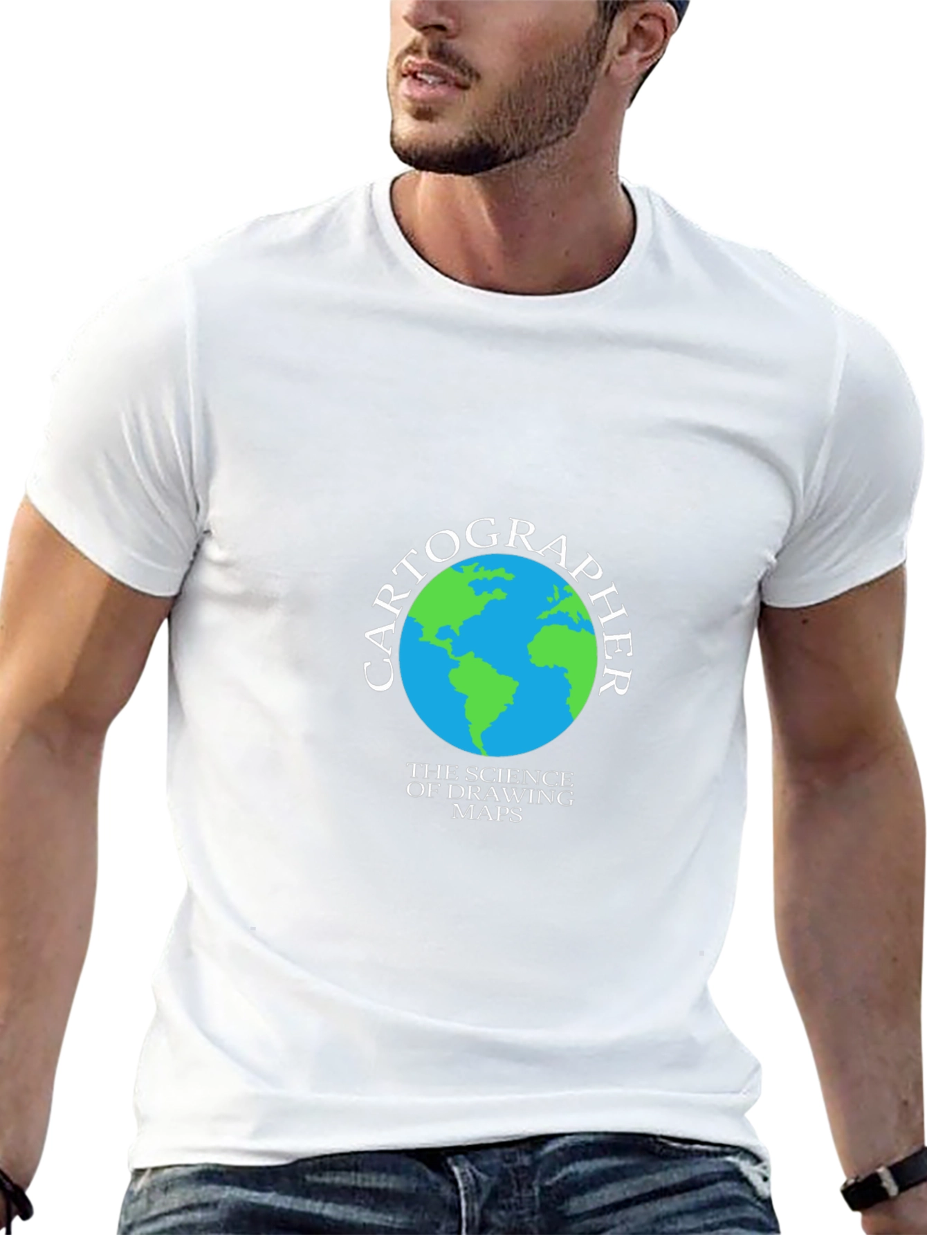Cartographer Earth T-Shirt - Science of Drawing Maps