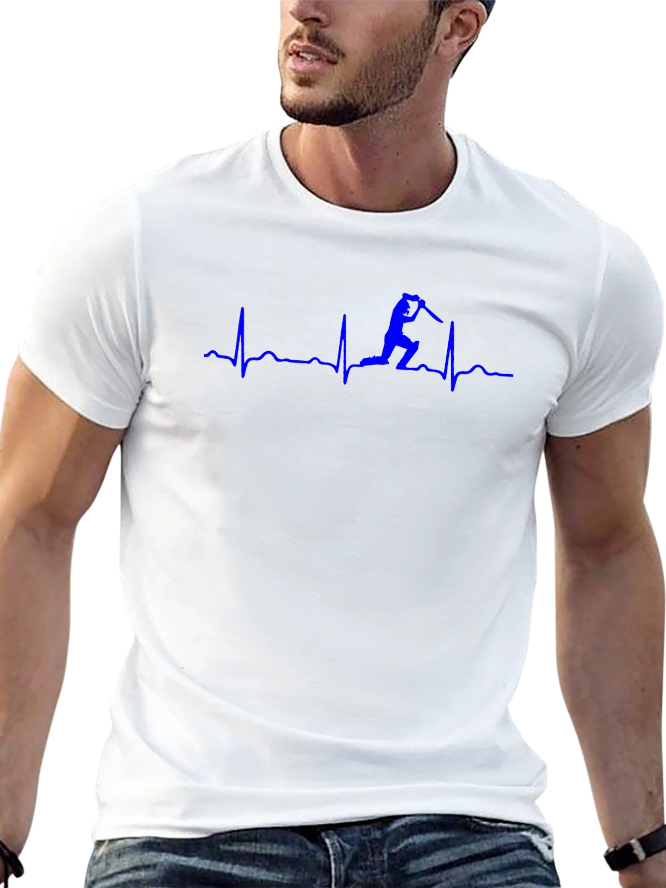 Cricket Lover Heartbeat T-Shirt