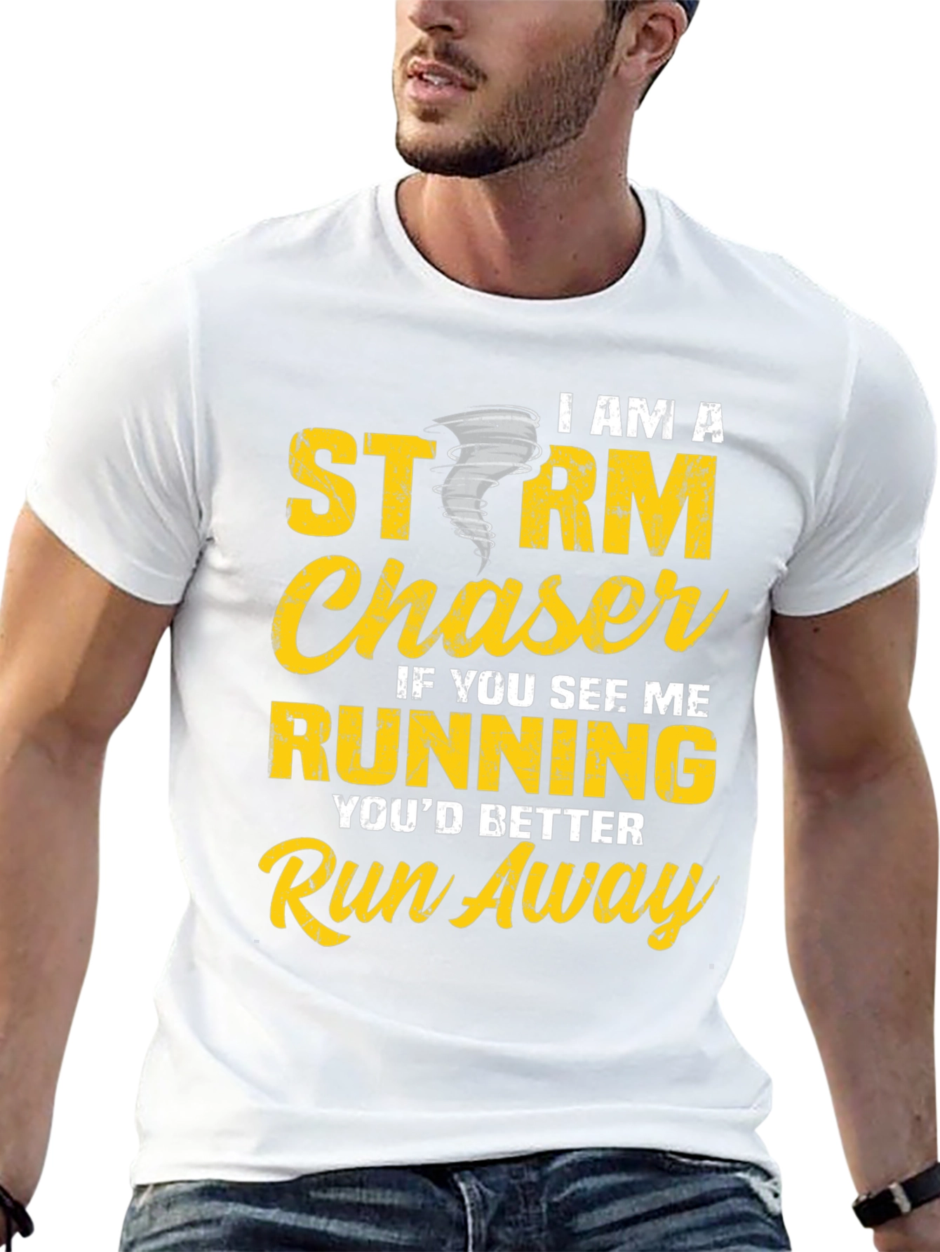 Storm Chaser Graphic T-Shirt - Run Away!