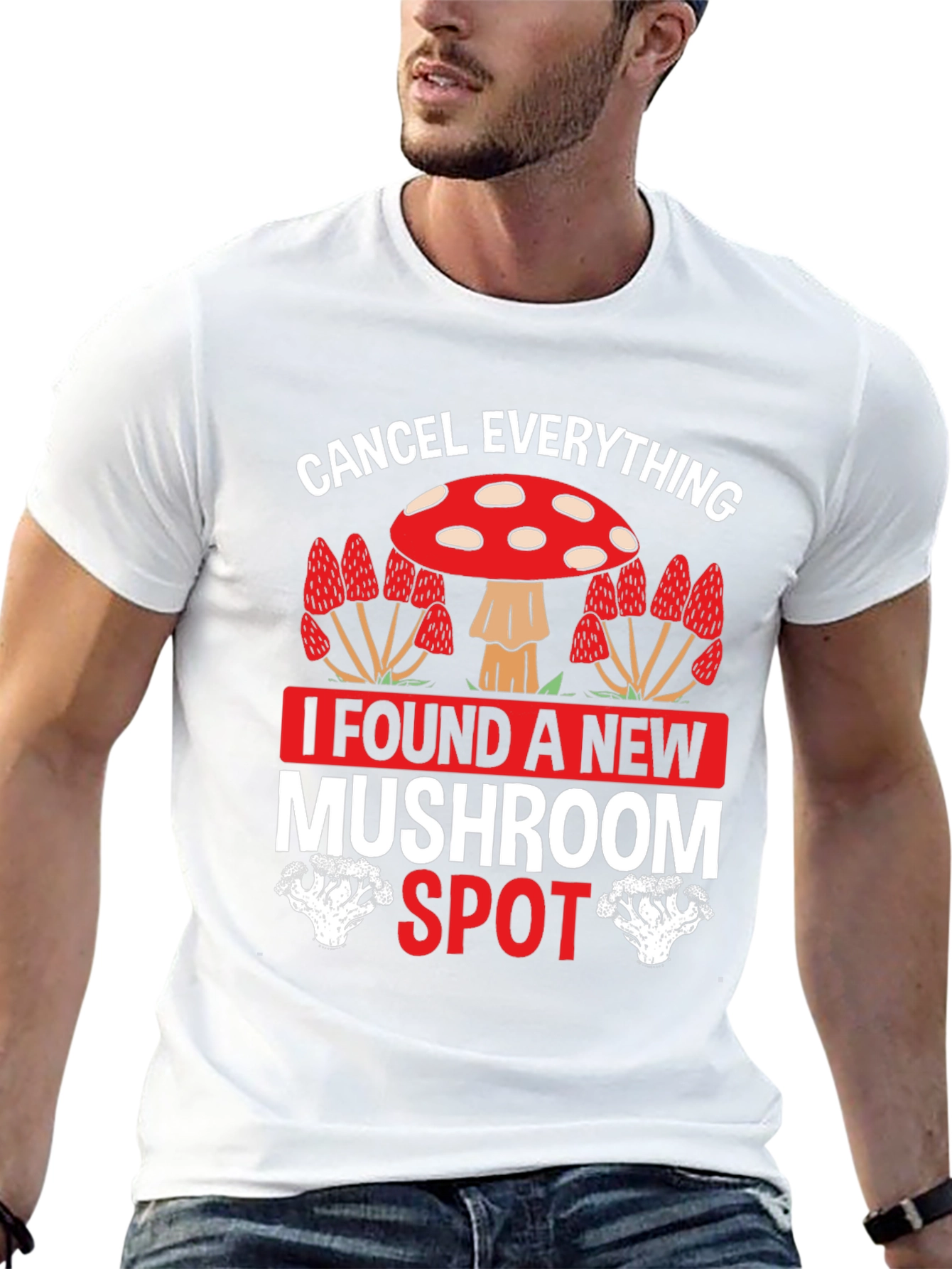 Mushroom Spot T-Shirt - Funny Cancel Everything Tee
