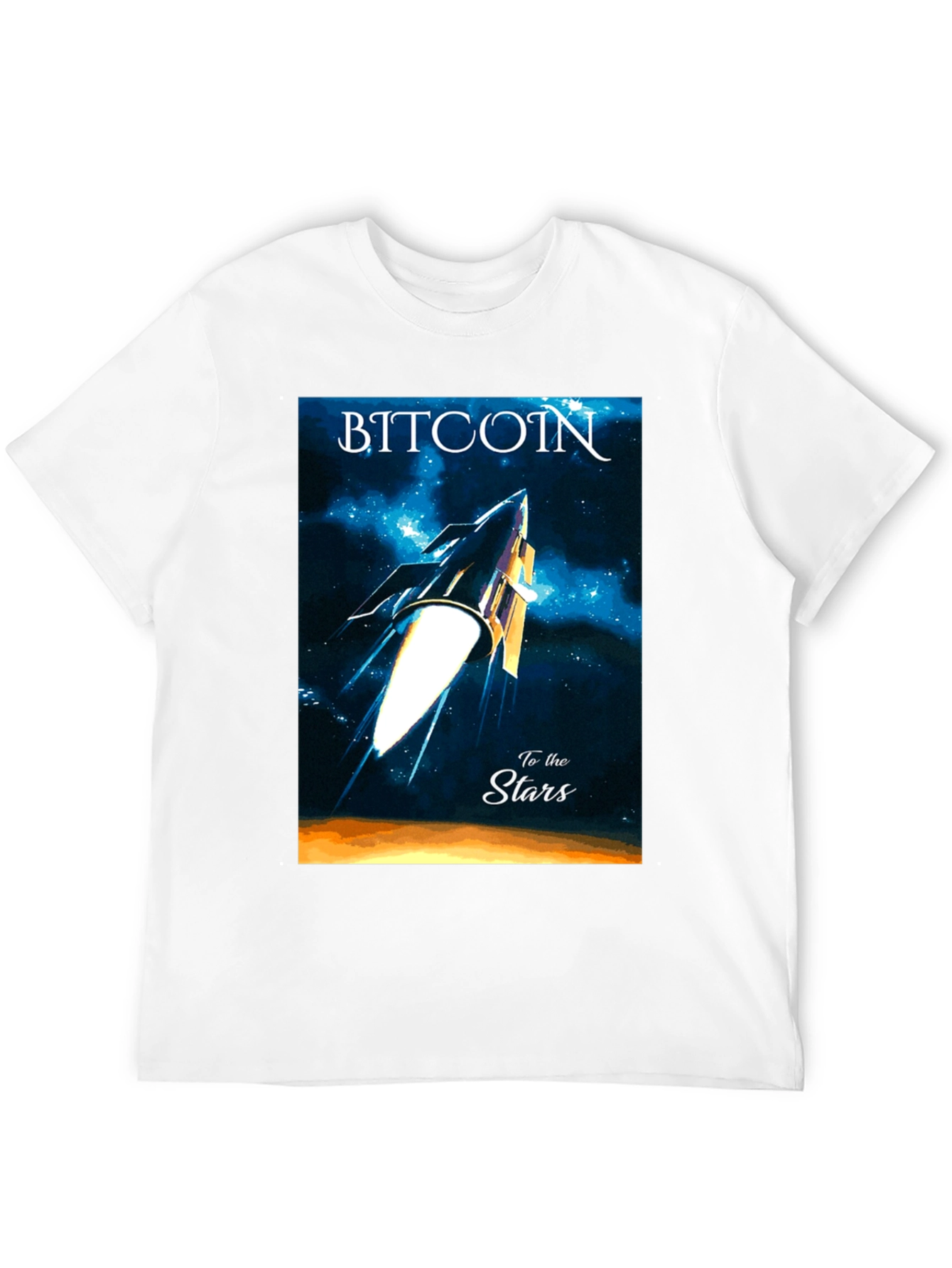 Bitcoin to the Stars Graphic Tee