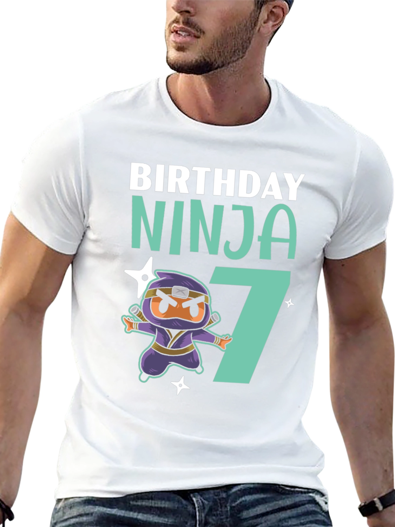 Birthday Ninja 7 T-Shirt - Fun Kids Tee