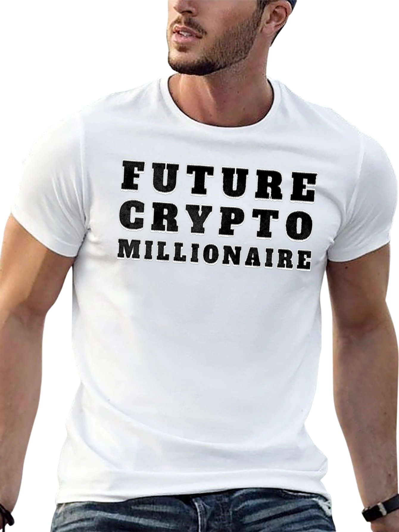 Future Crypto Millionaire Black T-Shirt
