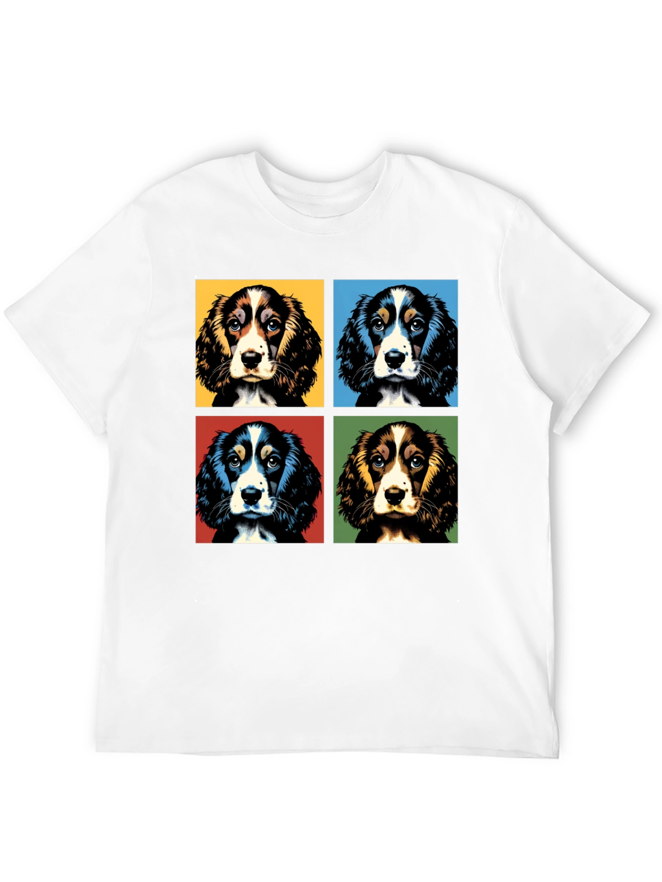 Pop Art Spaniel Dog T-Shirt