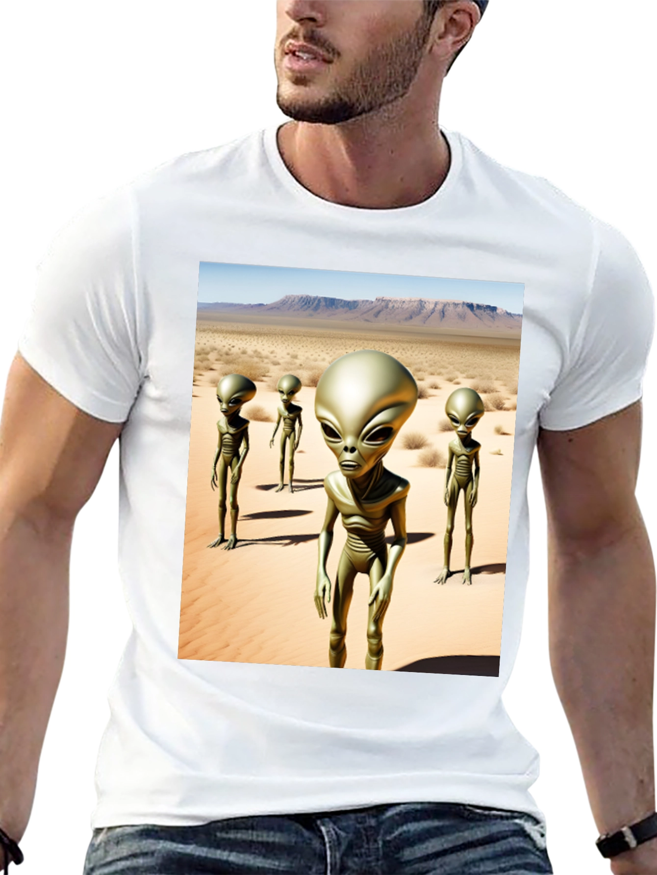 Alien Desert Black T-Shirt