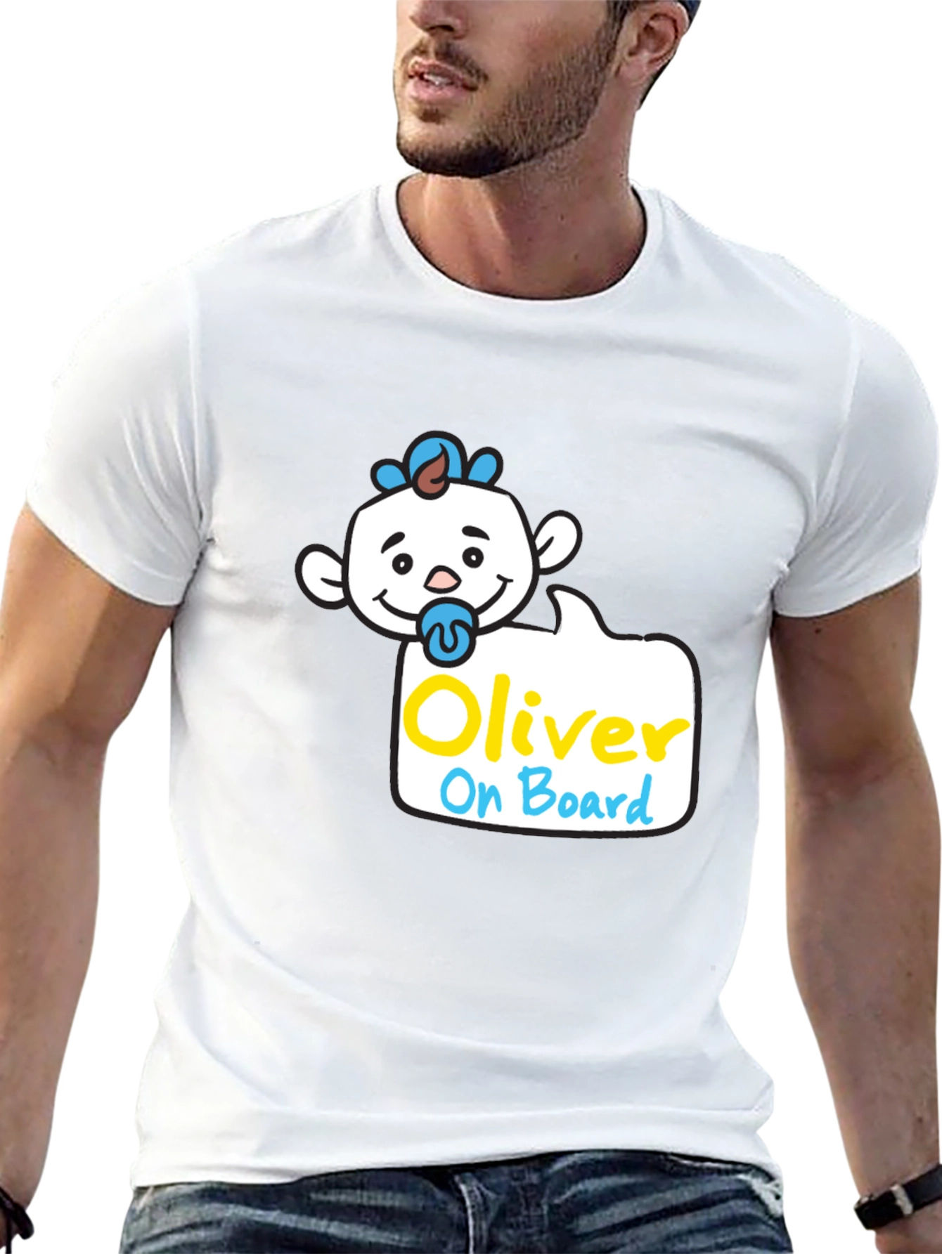 Oliver On Board T-Shirt - Cute Baby Design