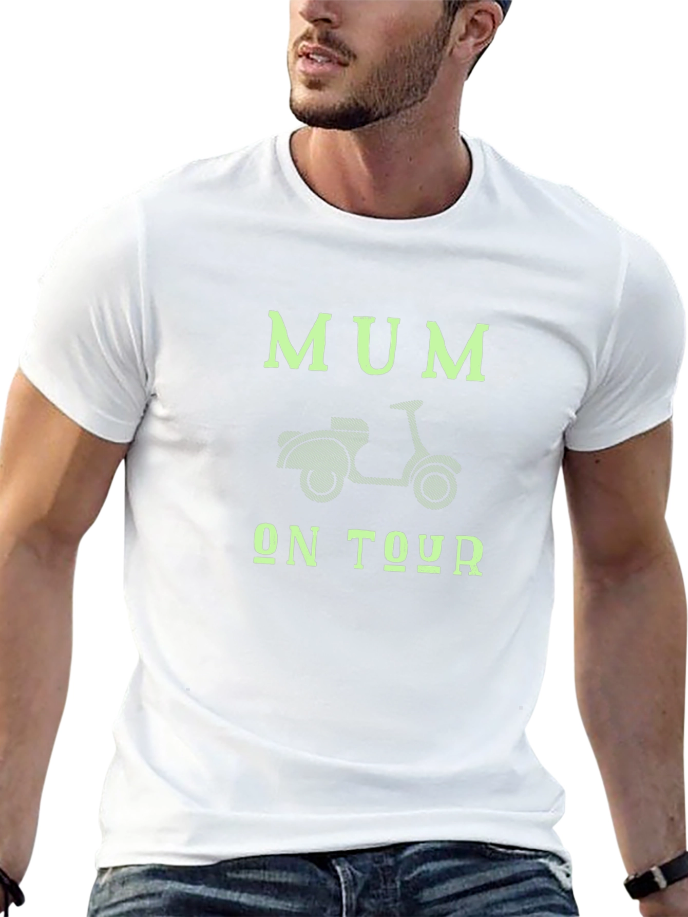 Mum On Tour T-Shirt - Scooter Design