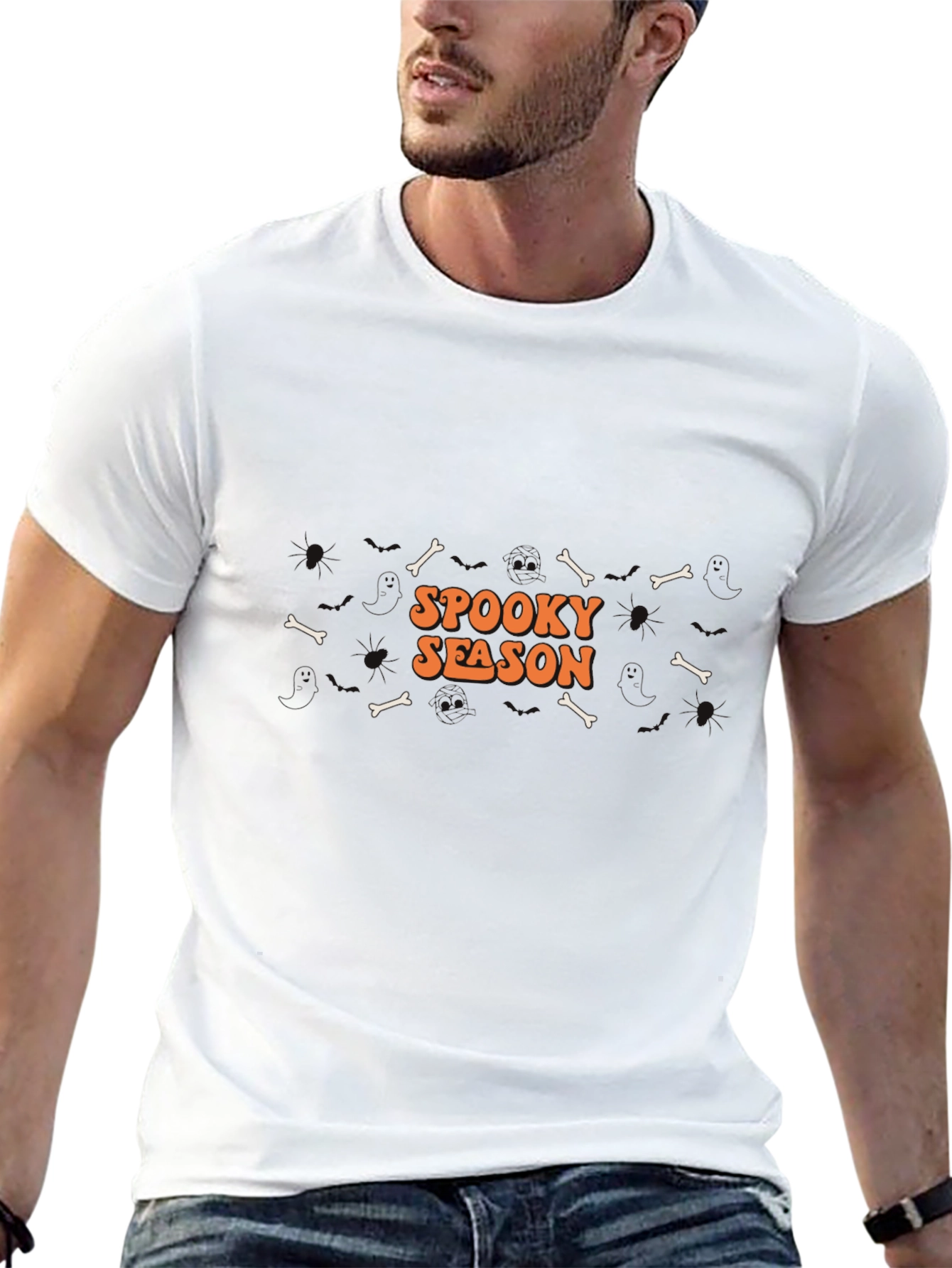Spooky Season Graphic Tee - Halloween Apparel