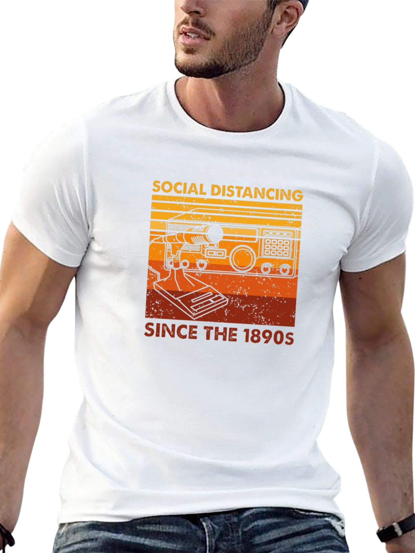 Social Distancing Since 1890s Graphic T-Shirt