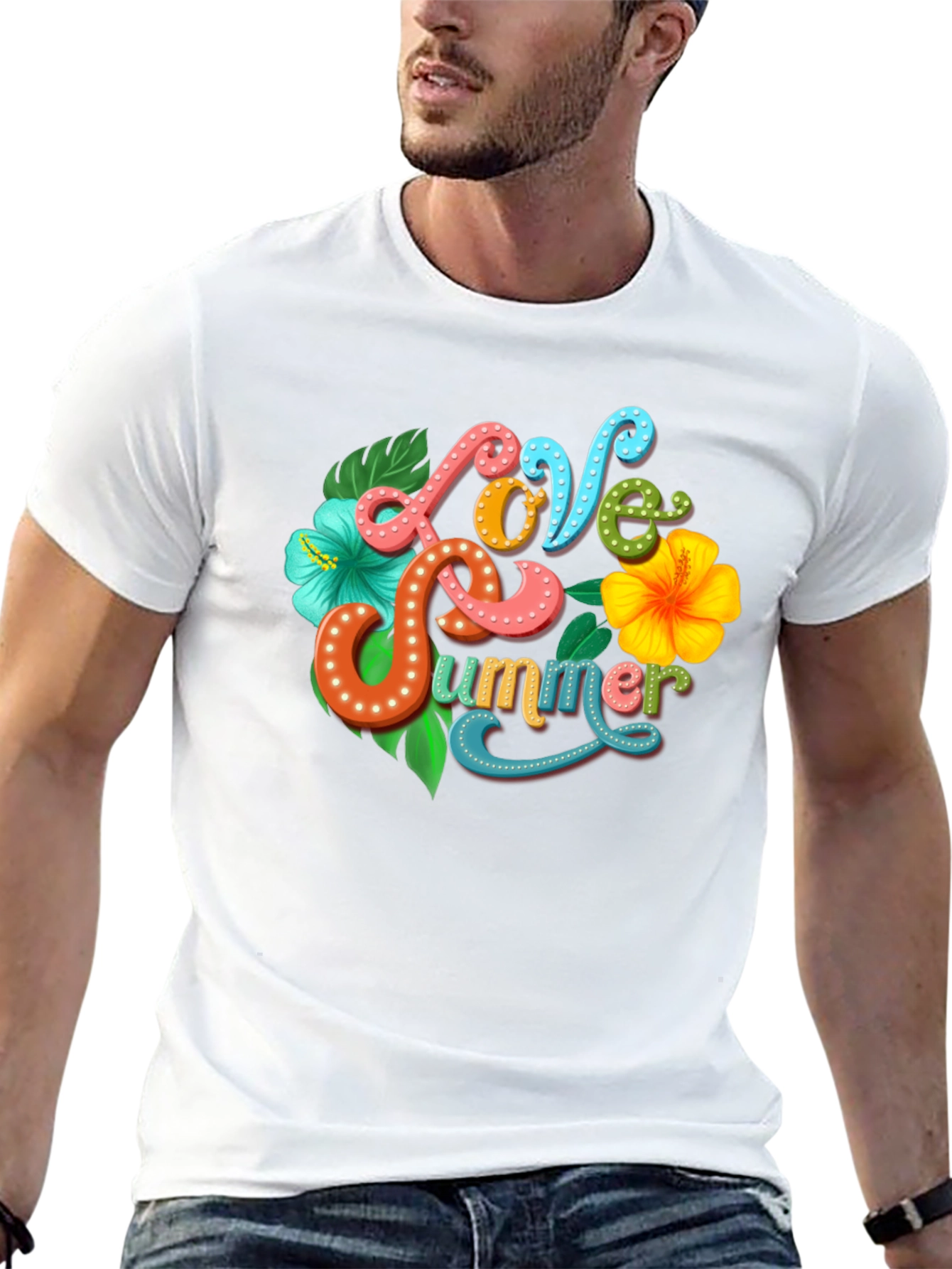 Love Summer Graphic Tee - Tropical Vibe