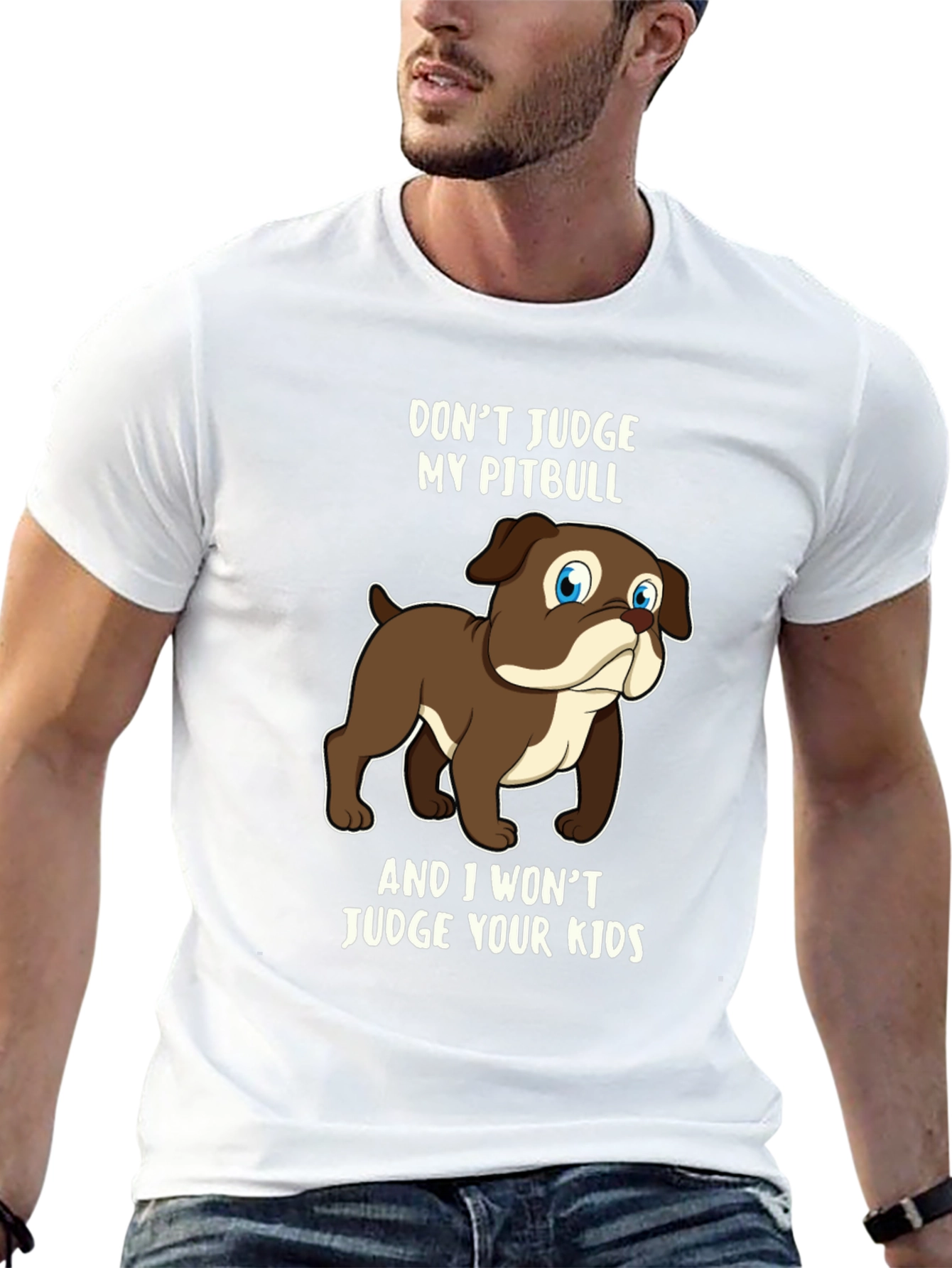 Dont Judge My Pitbull Graphic Tee