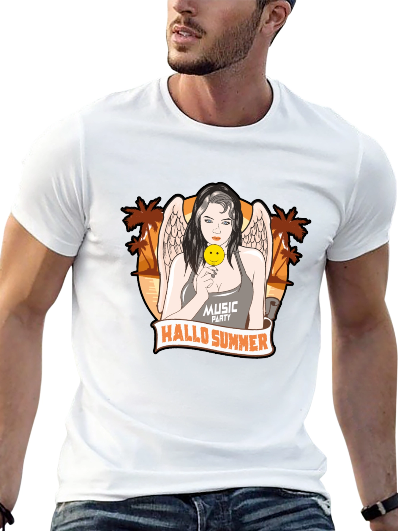 Hallo Summer Graphic T-Shirt