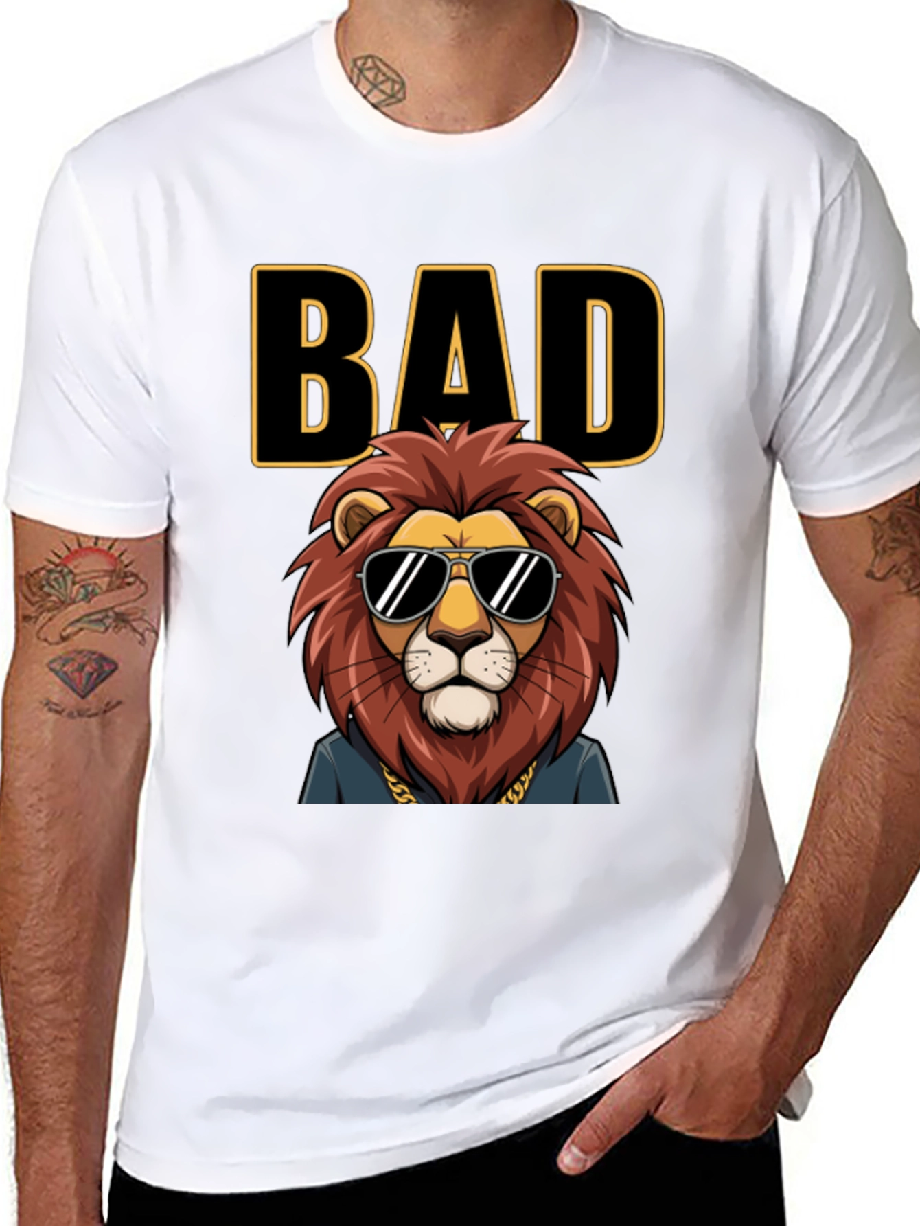 Bad Lion Graphic Tee - Cool & Stylish