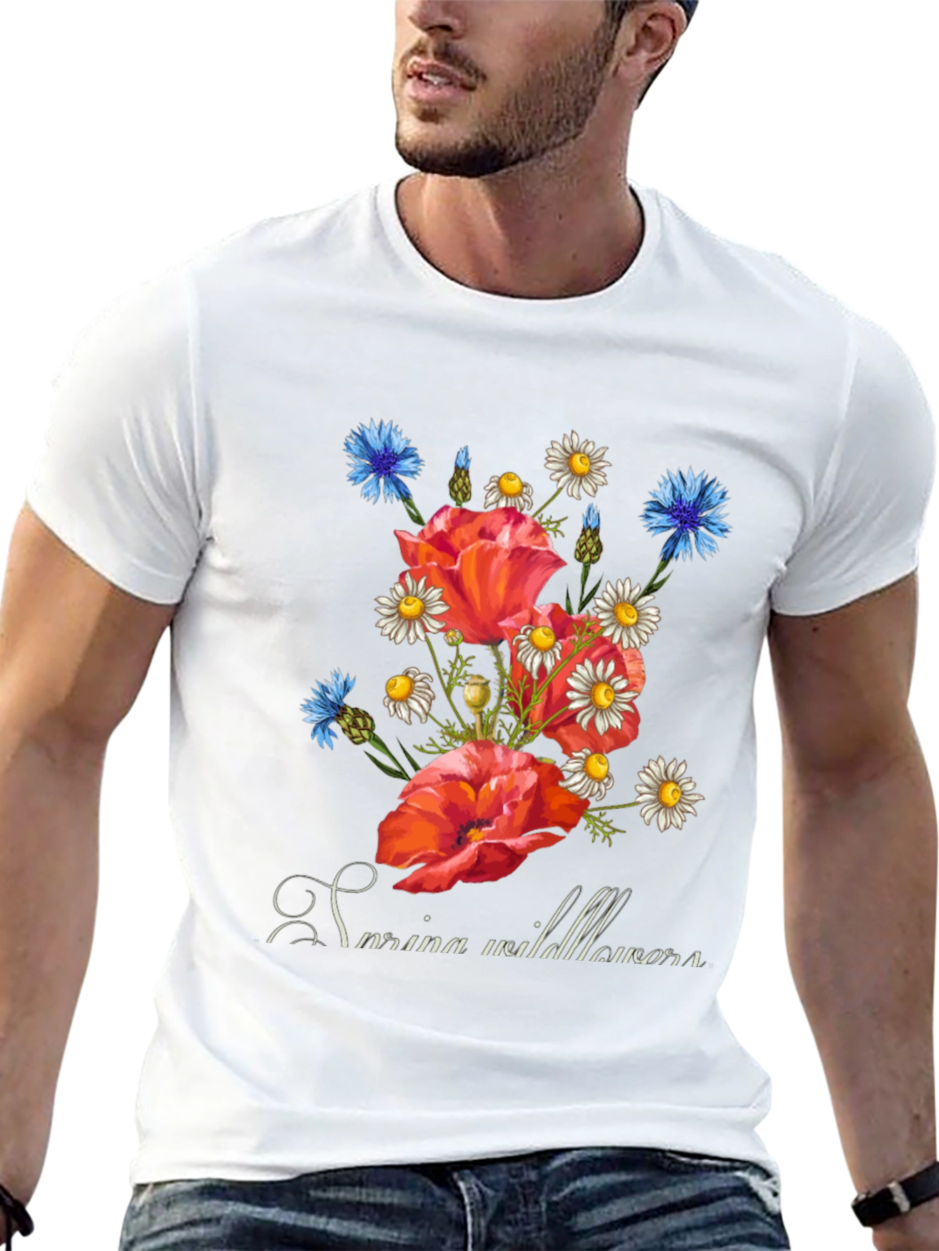 Wildflower Graphic Tee - Stylish Floral Design