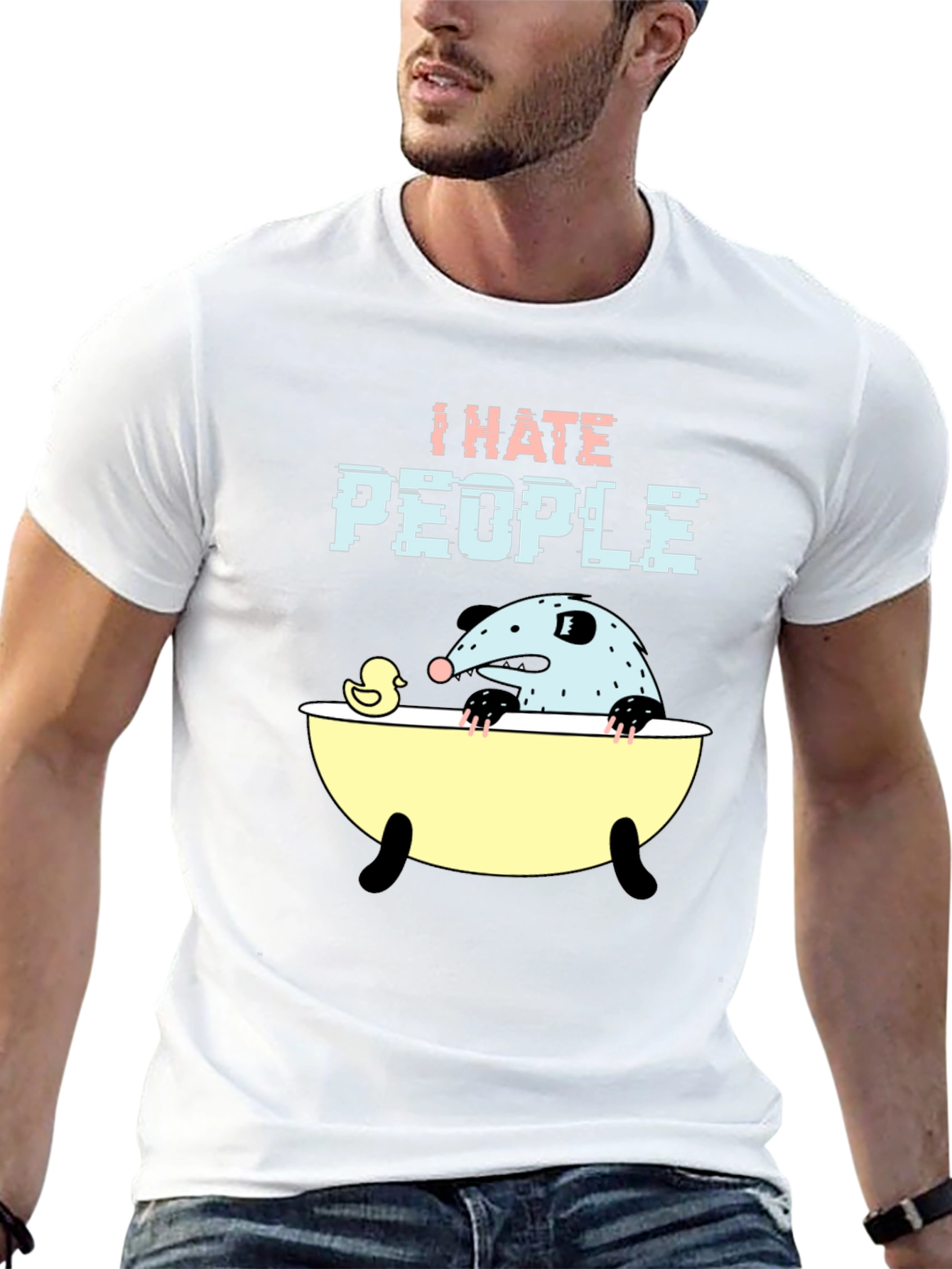 I Hate People Opossum T-Shirt