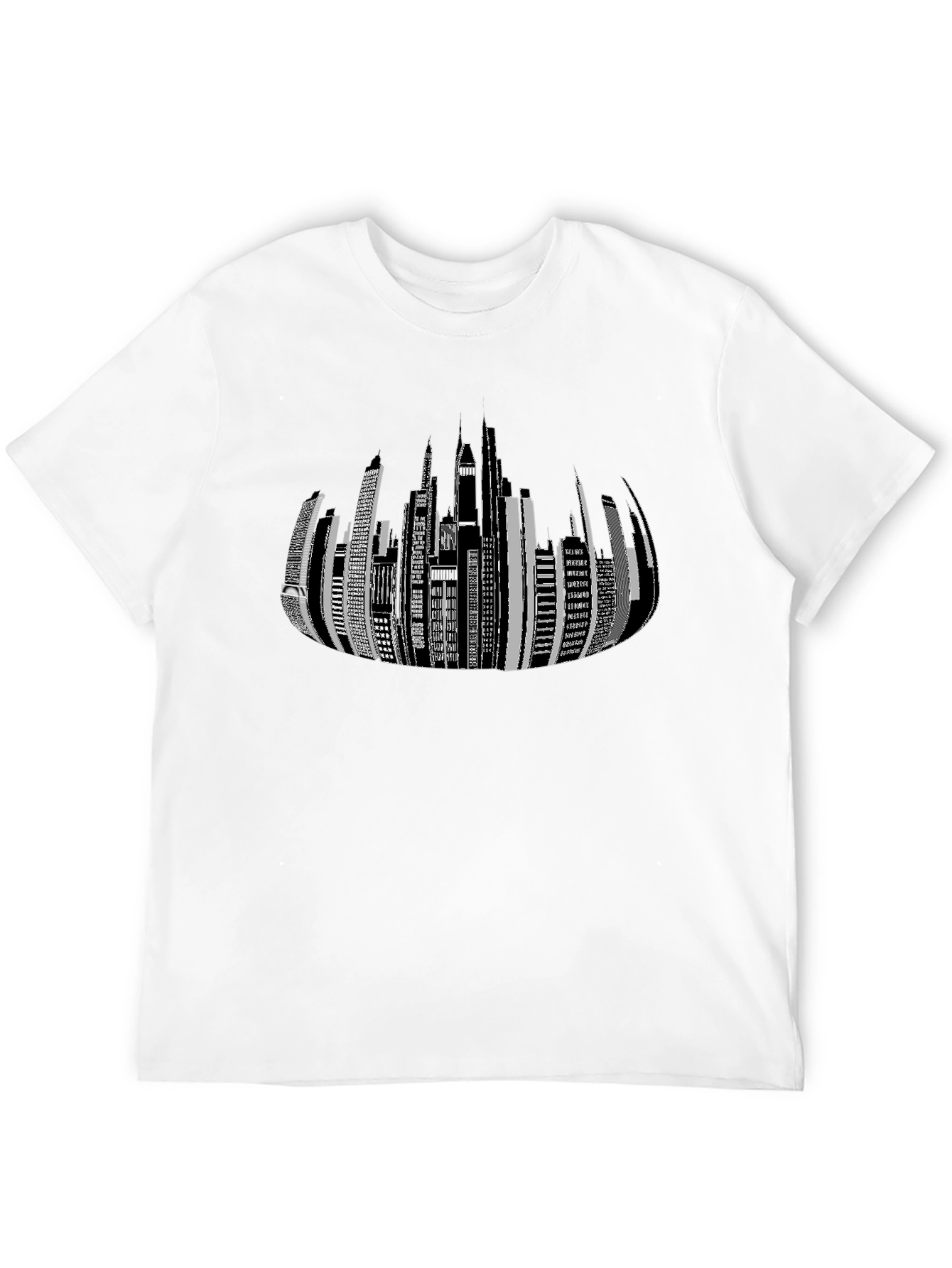 Modern Cityscape Graphic Tee - Stylish Urban Design