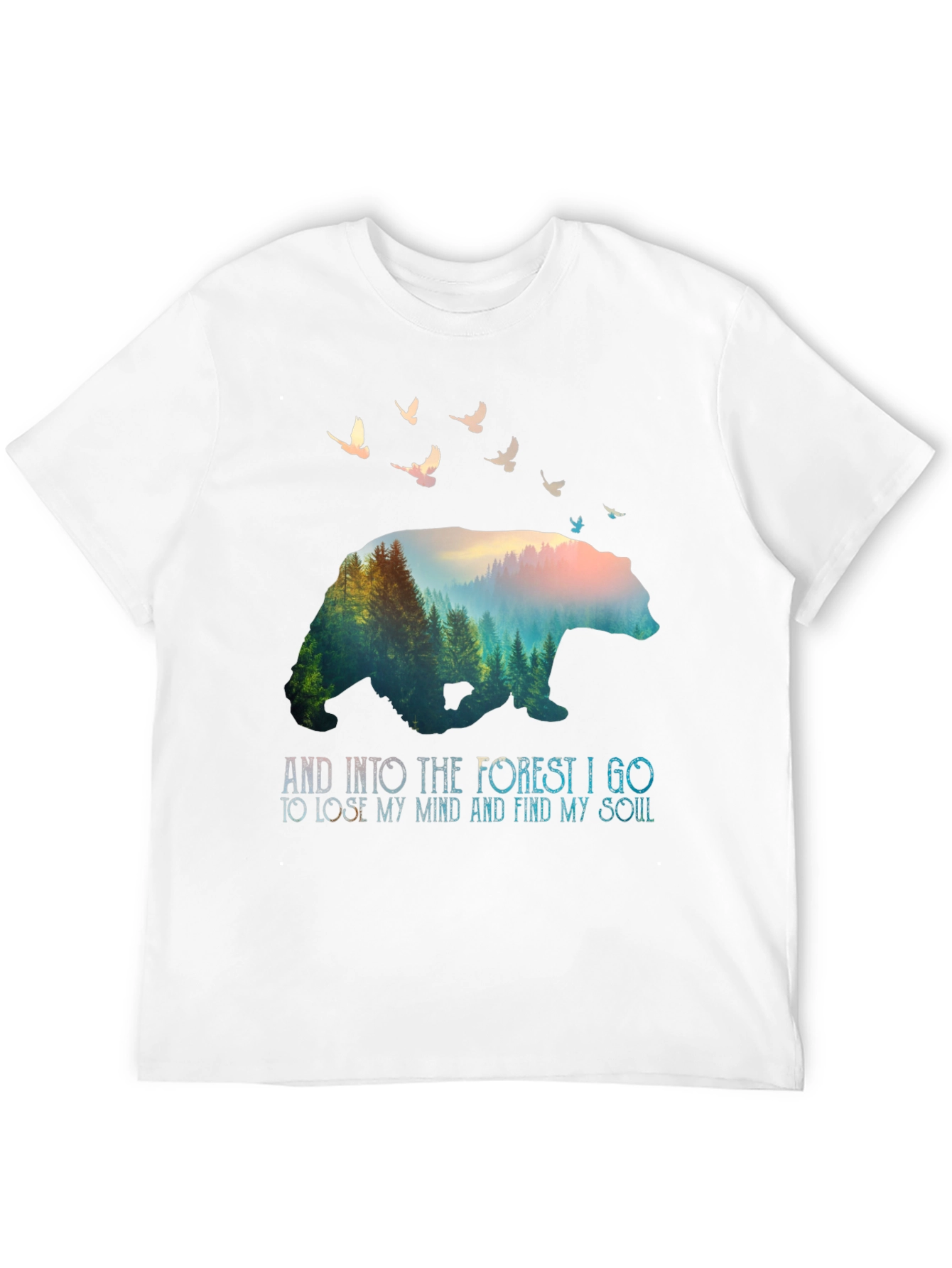 Nature Bear Graphic Tee - Find Your Soul