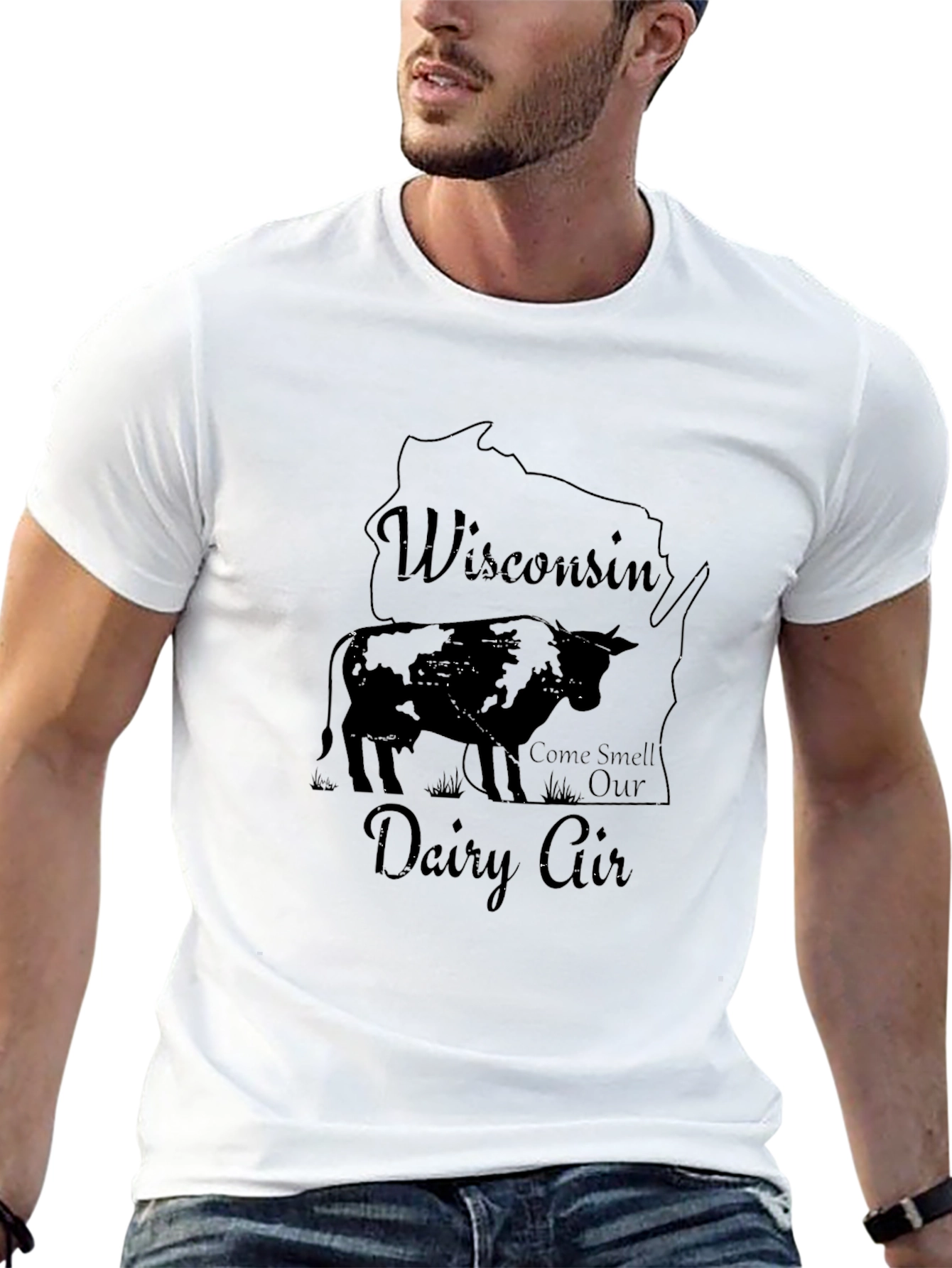 Wisconsin Dairy Air T-Shirt - Unisex Black Tee