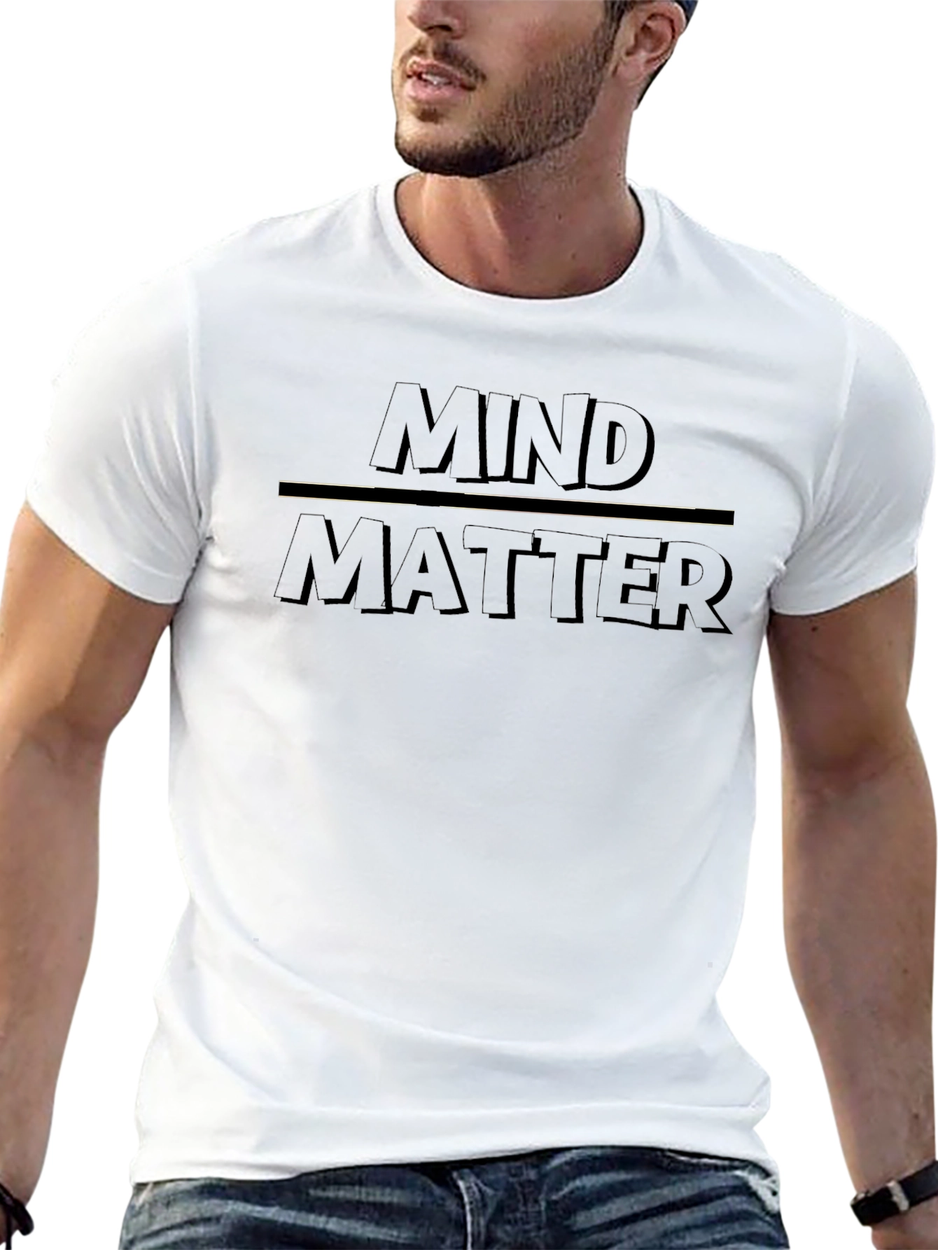 Mind Over Matter Black Graphic Tee