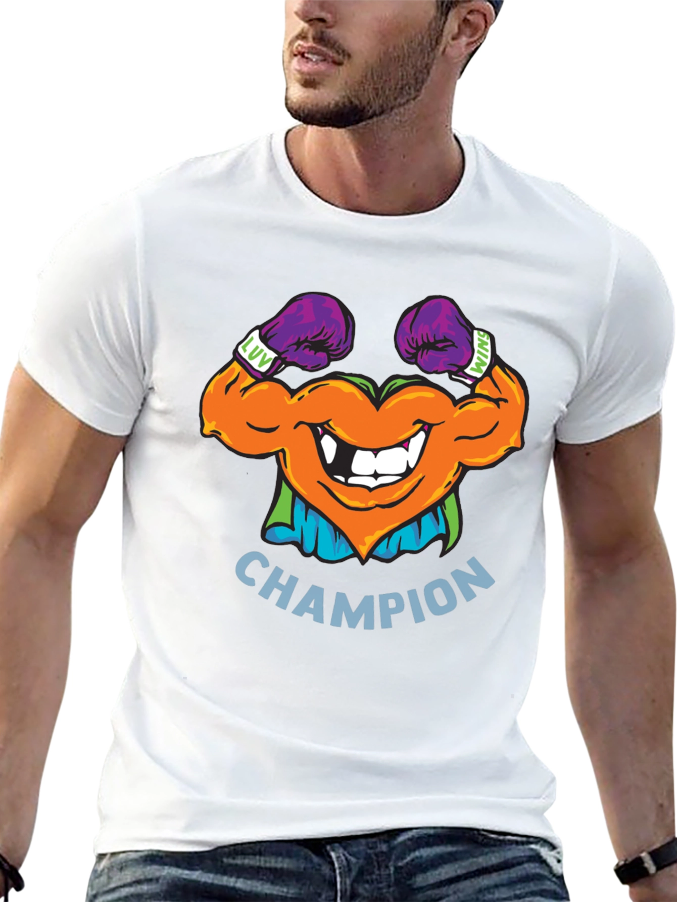 Champion Heart Boxing T-Shirt - LUV Wins!