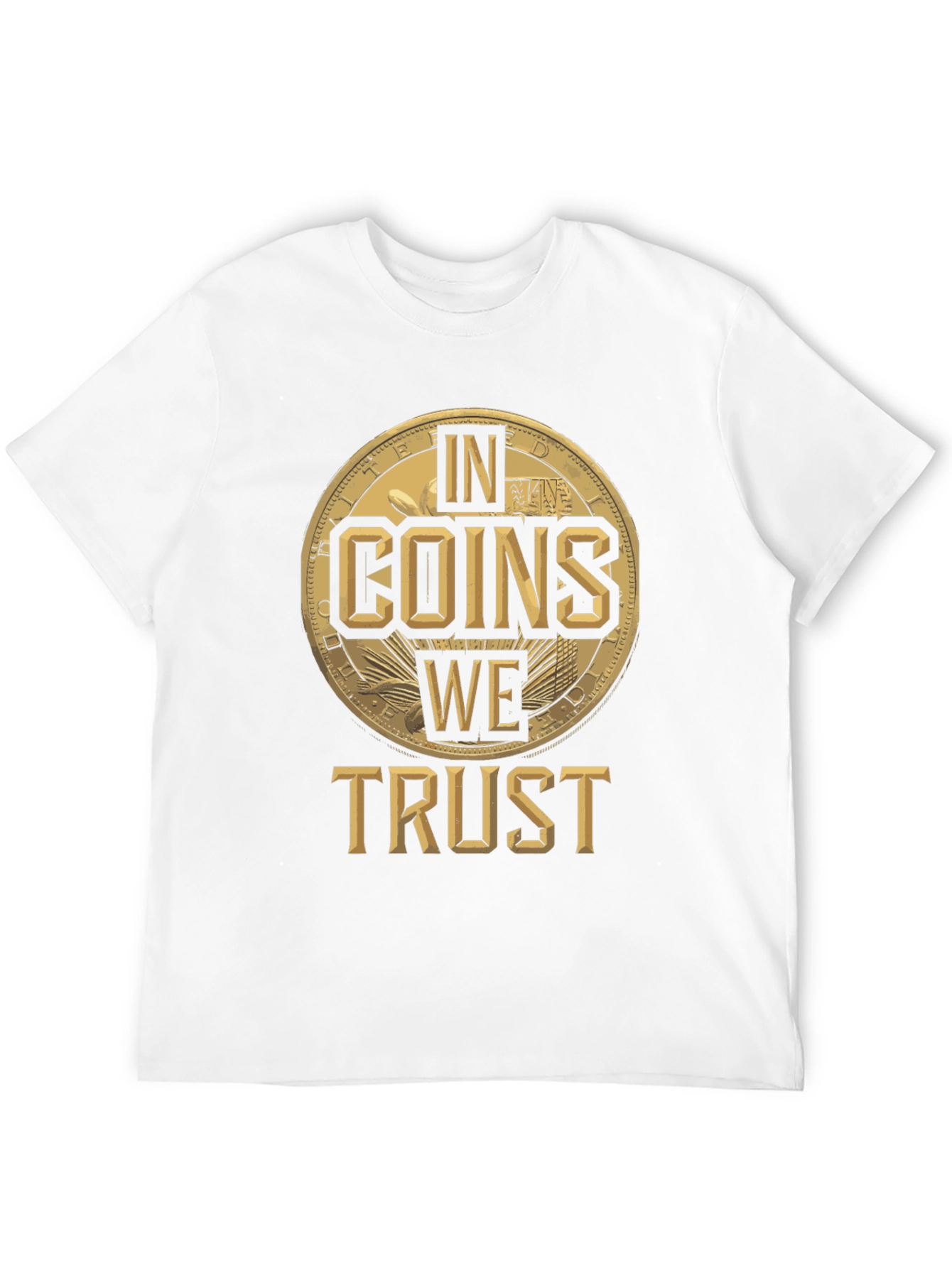 In Coins We Trust Black Graphic Tee