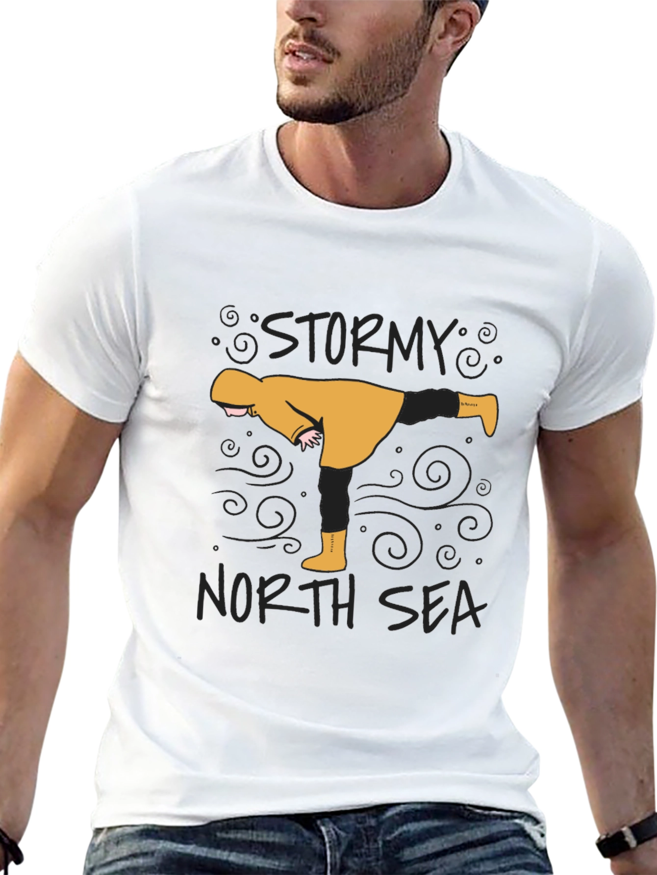 Stormy North Sea Graphic T-Shirt