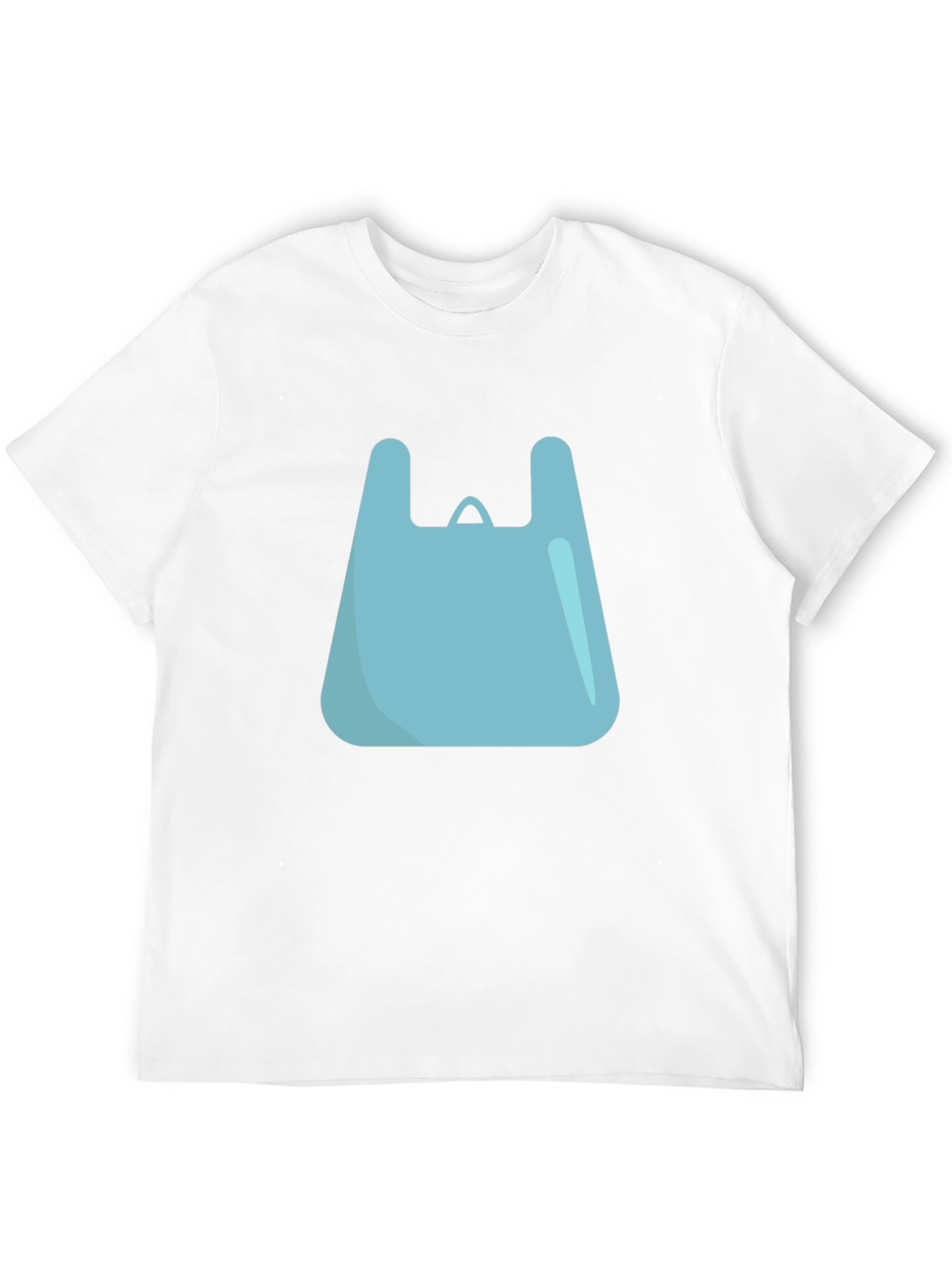 Cool Graphic Tee - Blue Shopping Bag