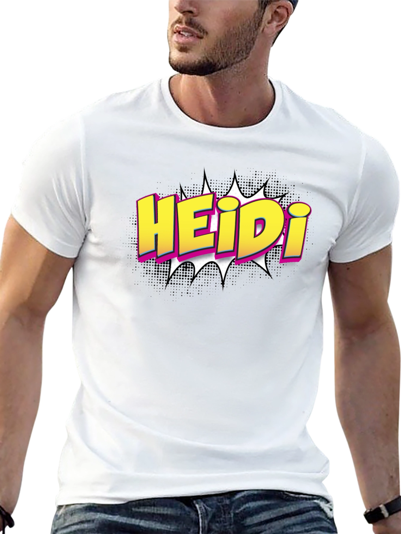 HEIDi Comic Style Graphic T-Shirt