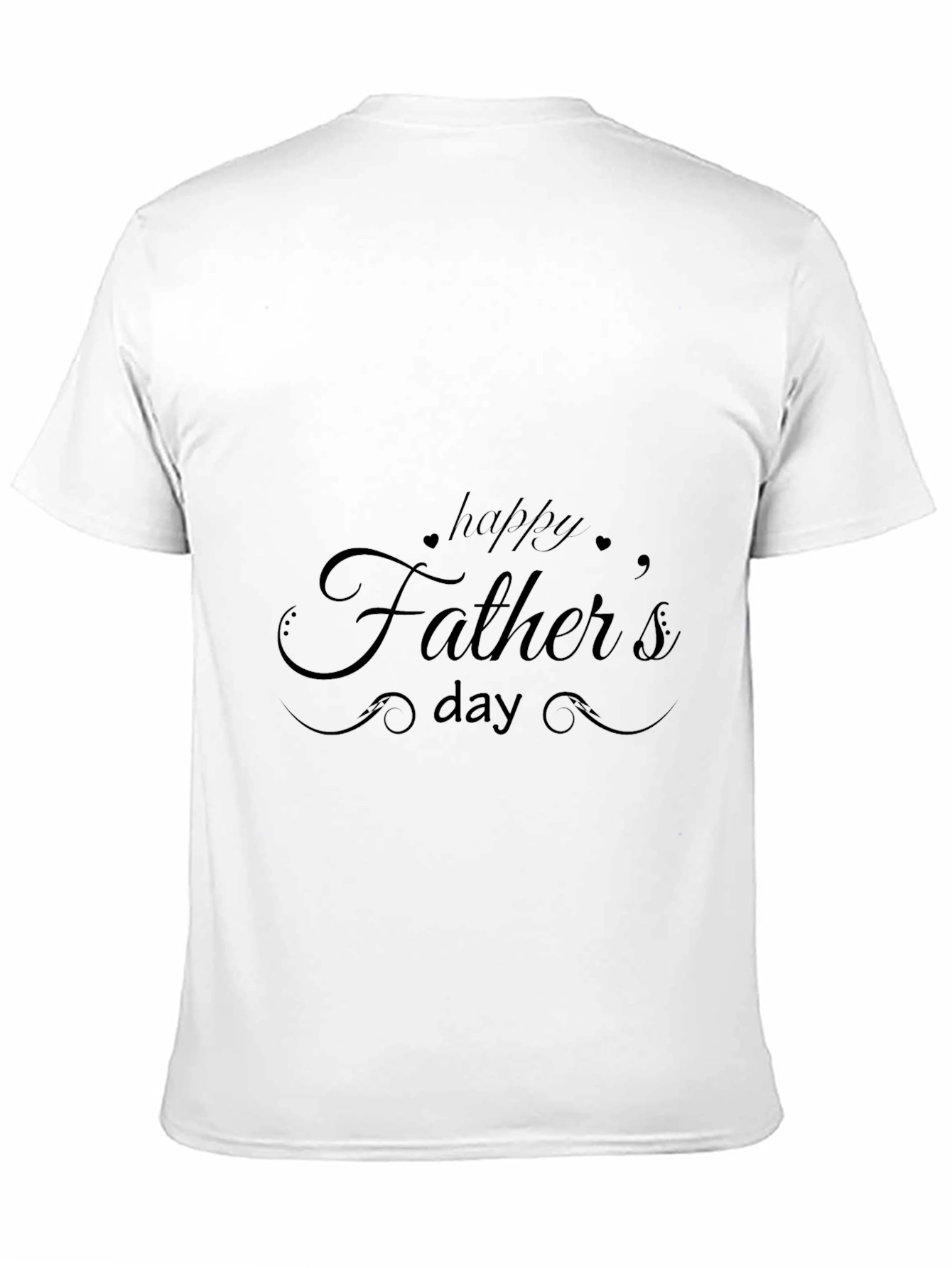 Happy Fathers Day Black T-Shirt