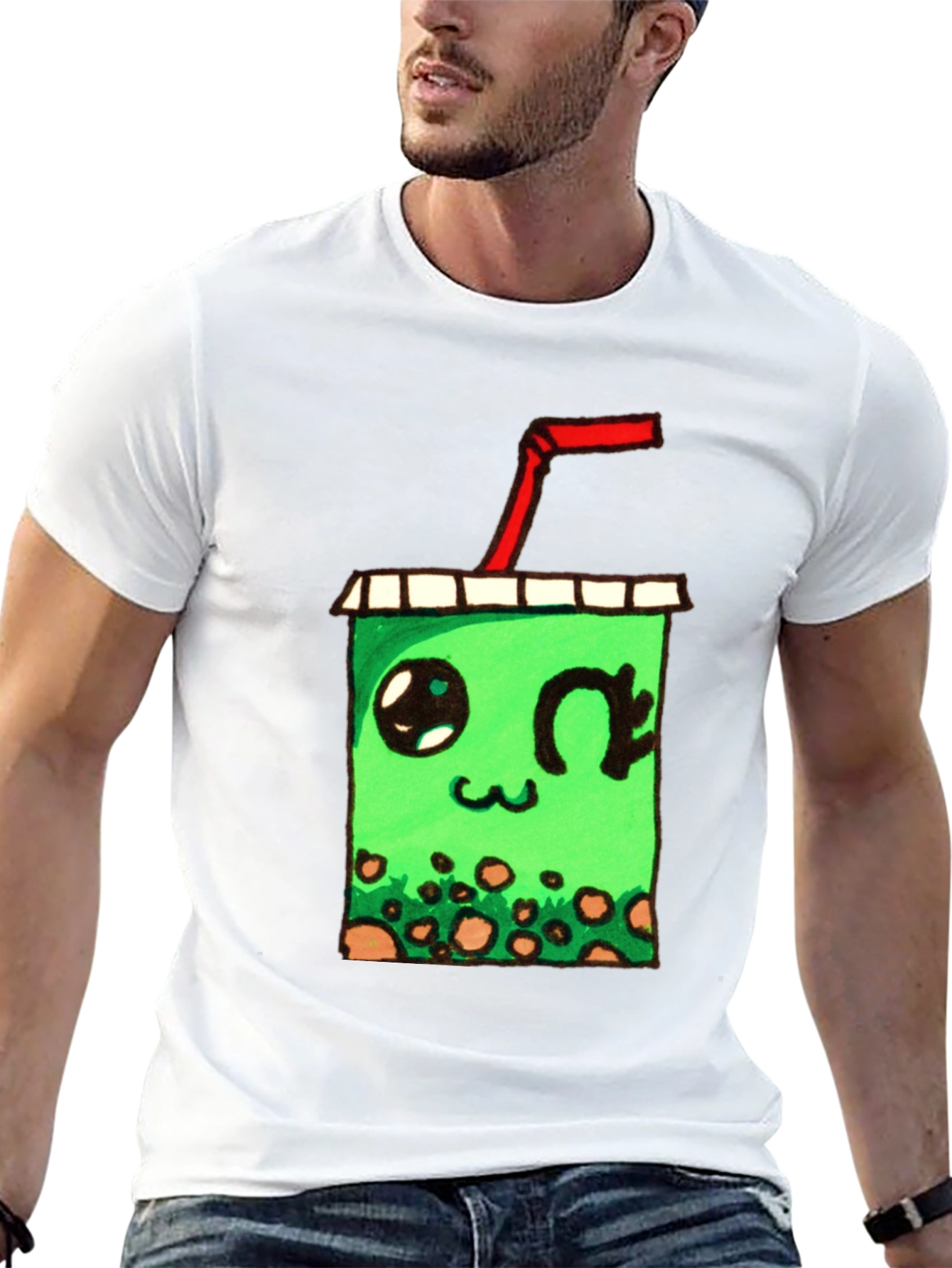Kawaii Bubble Tea Graphic T-Shirt