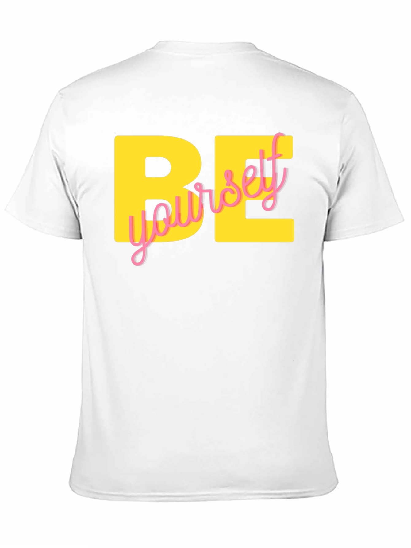 Be Yourself Graphic Tee - Black Cotton Blend