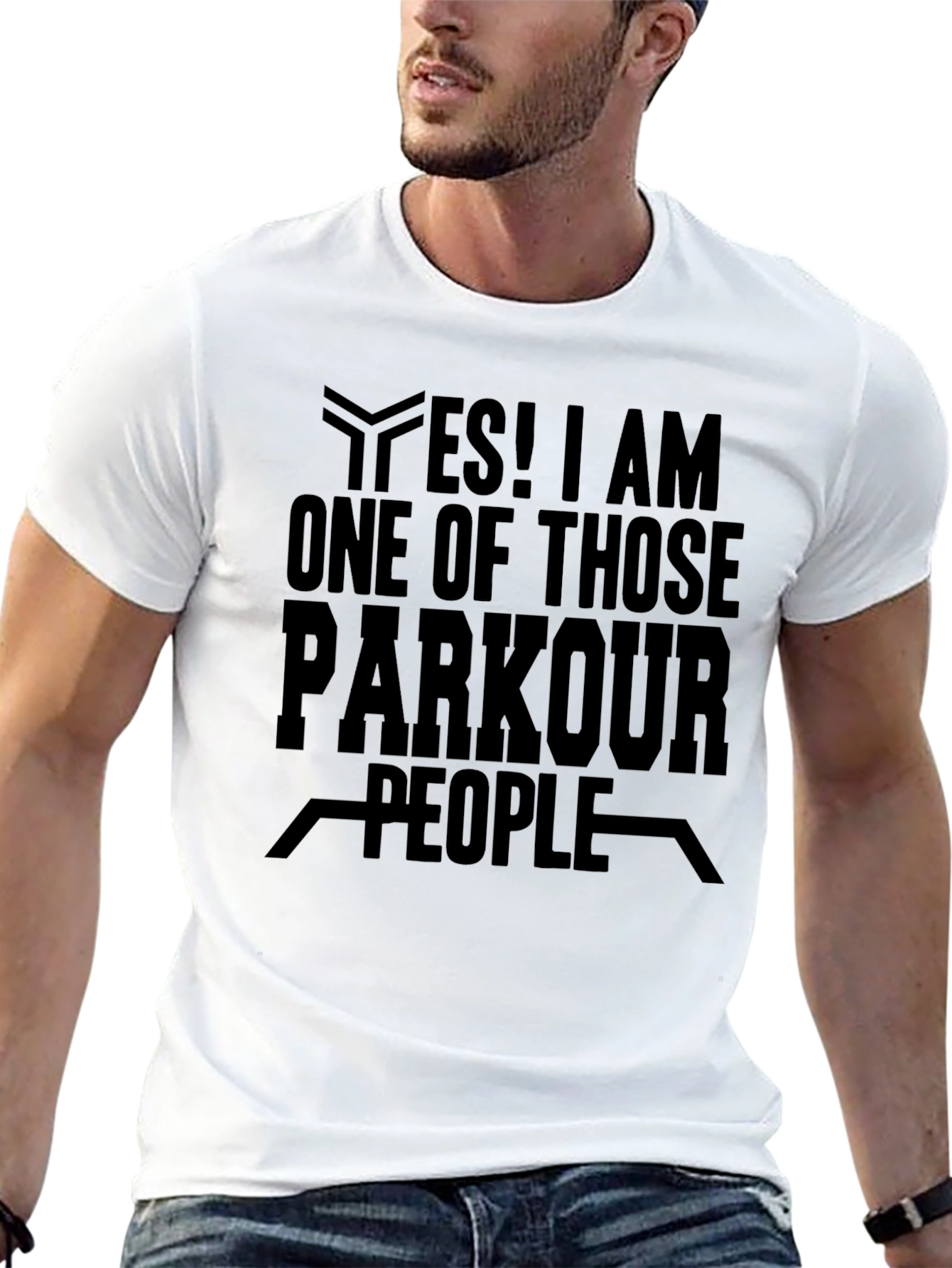 Parkour People Black Graphic T-Shirt