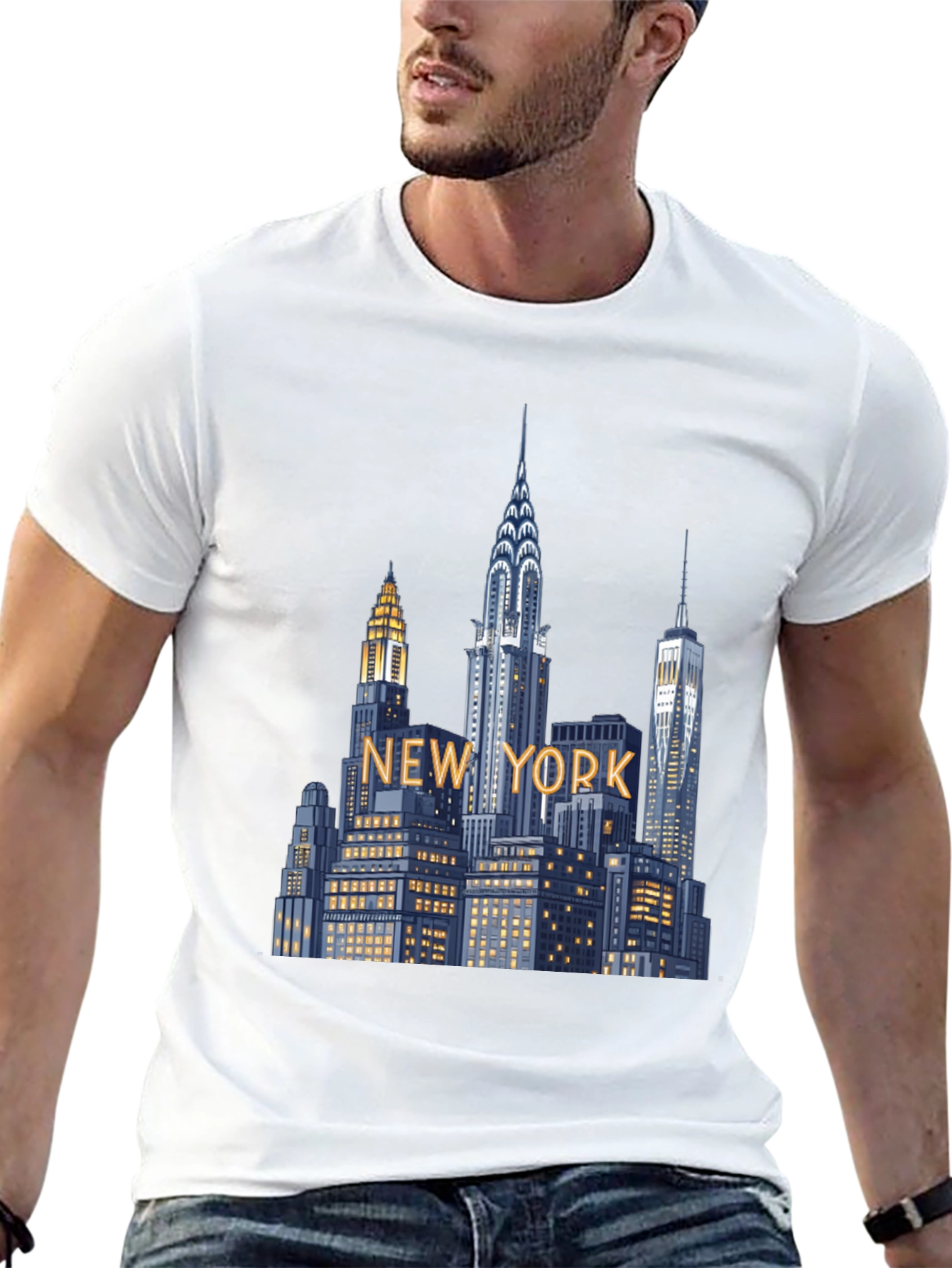 New York Cityscape Graphic Tee