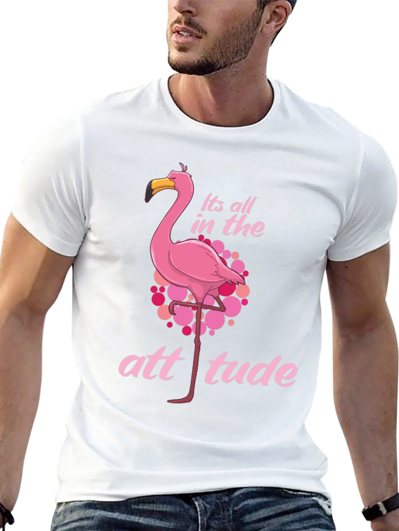 Flamingo Attitude Graphic Tee
