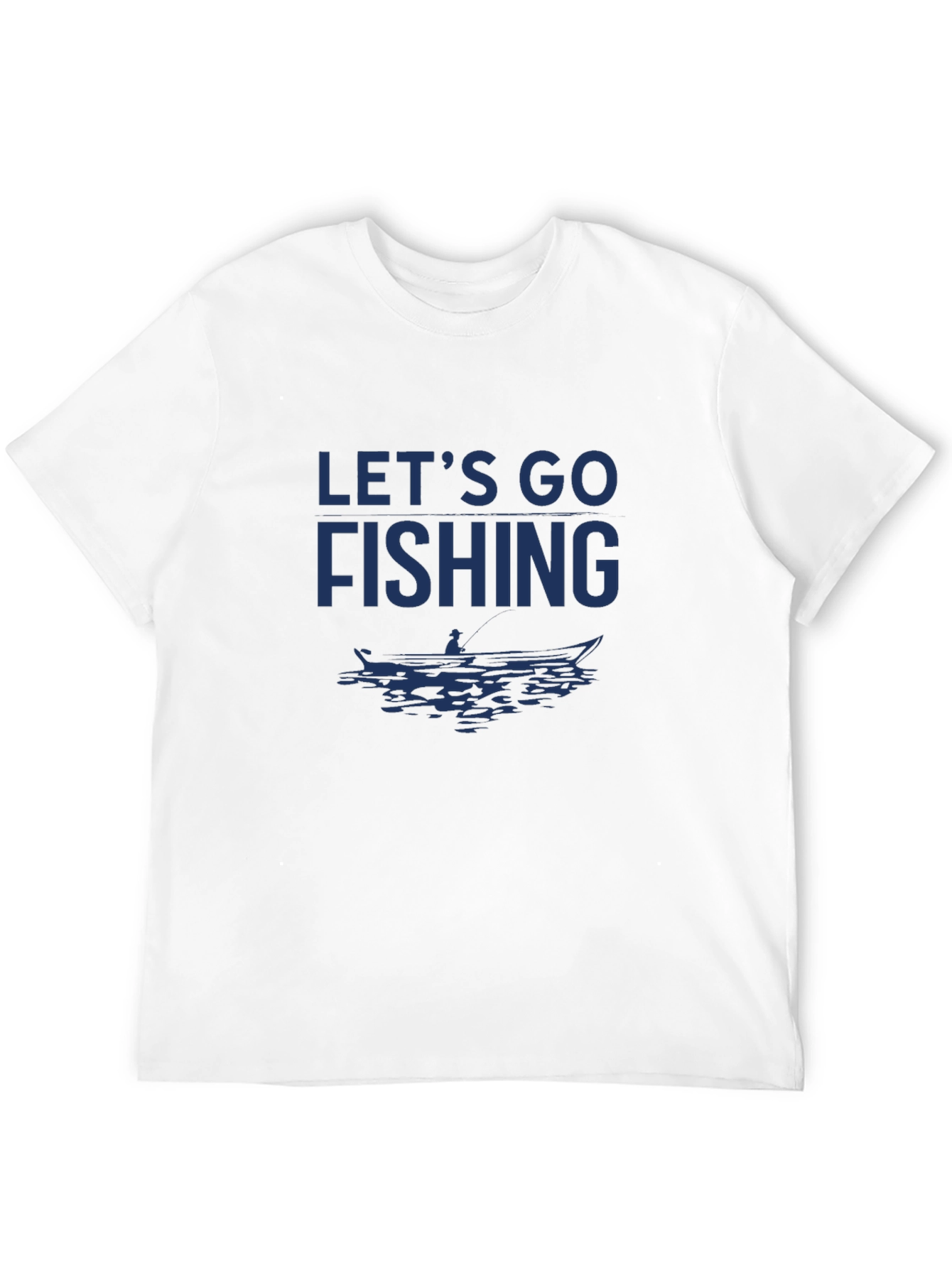 Lets Go Fishing Graphic Tee - Black
