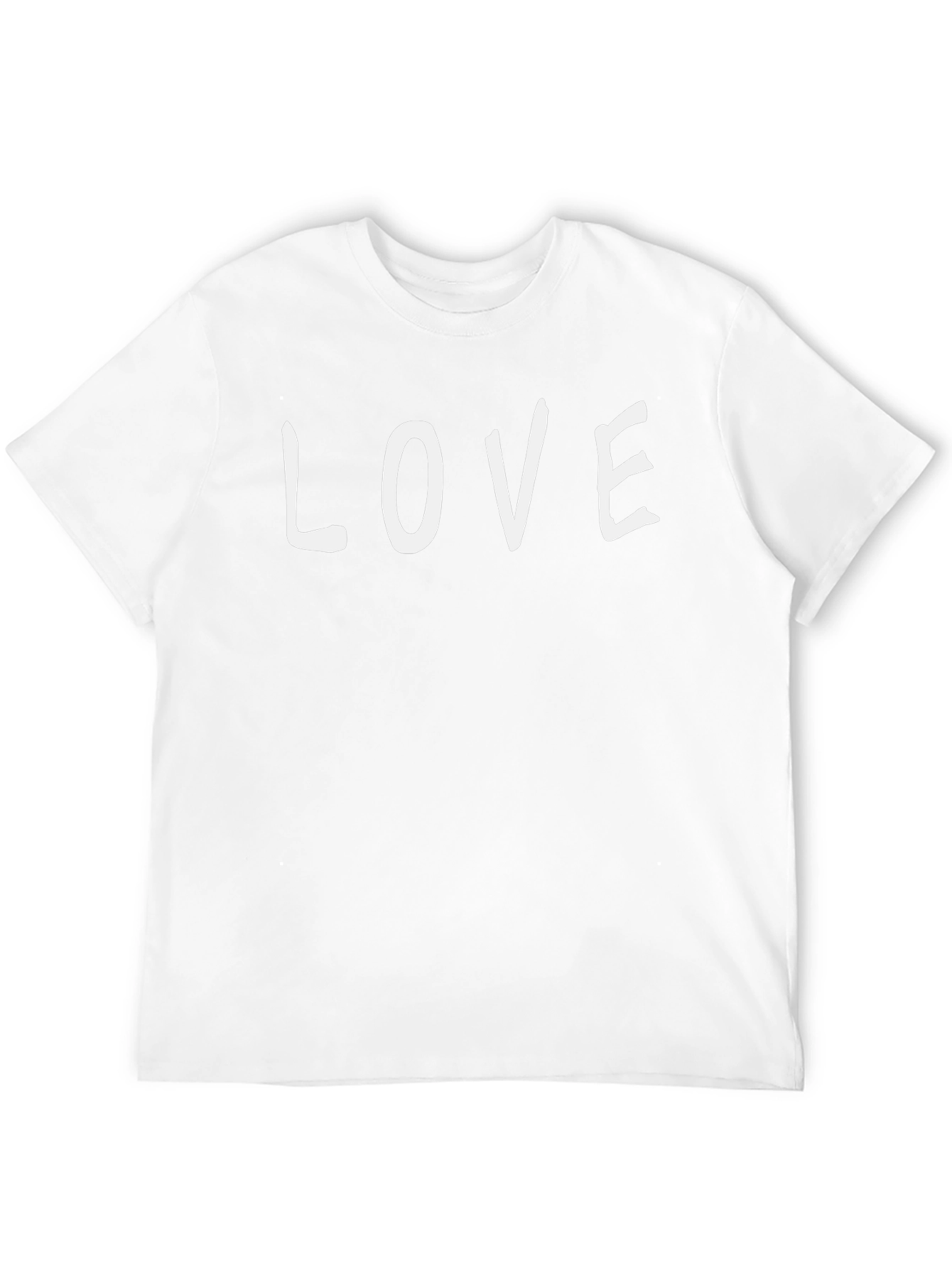 Love Graphic Print Black Crew Neck T-Shirt