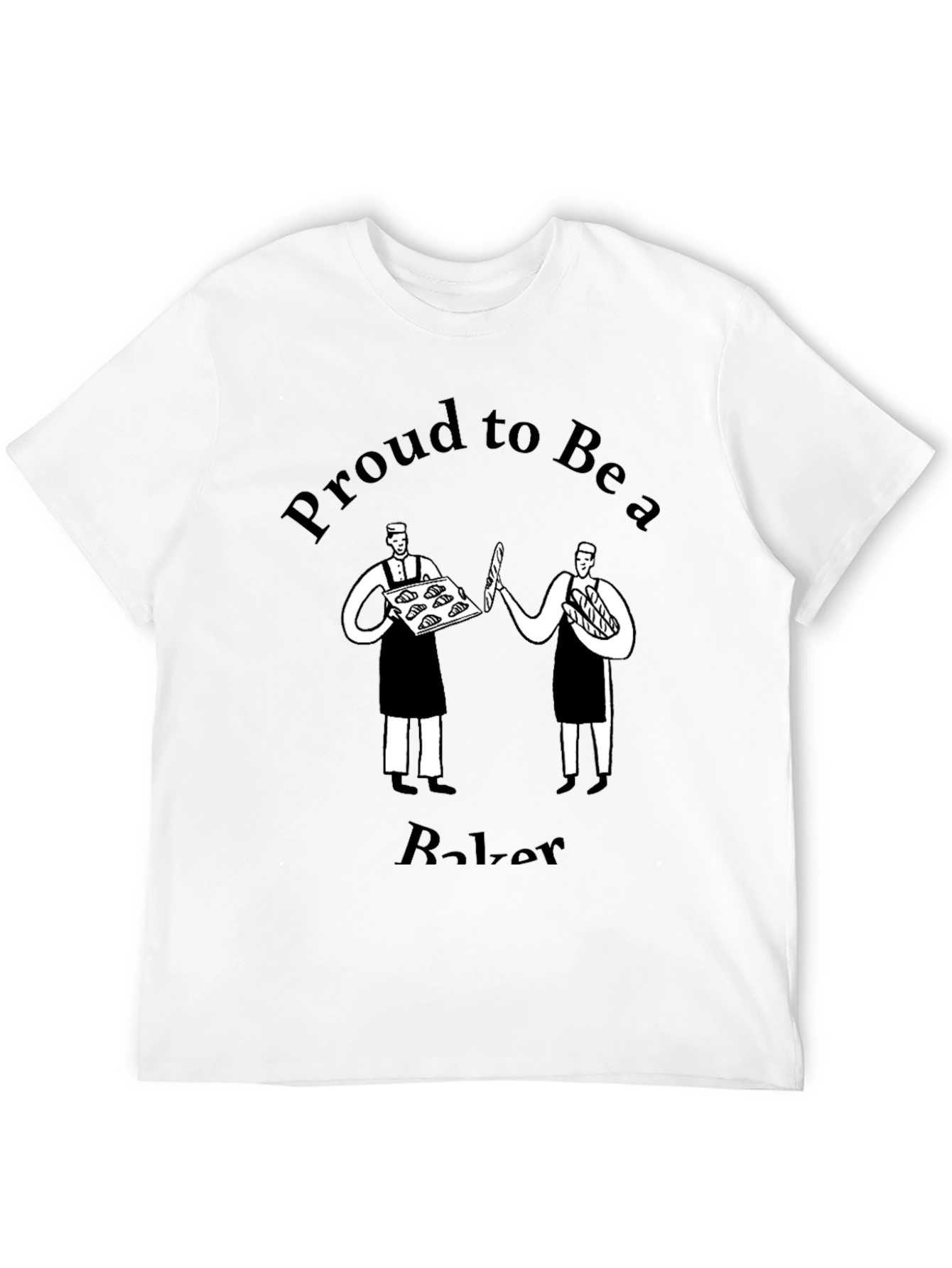 Proud Baker Graphic Tee - Black Cotton Blend T-Shirt