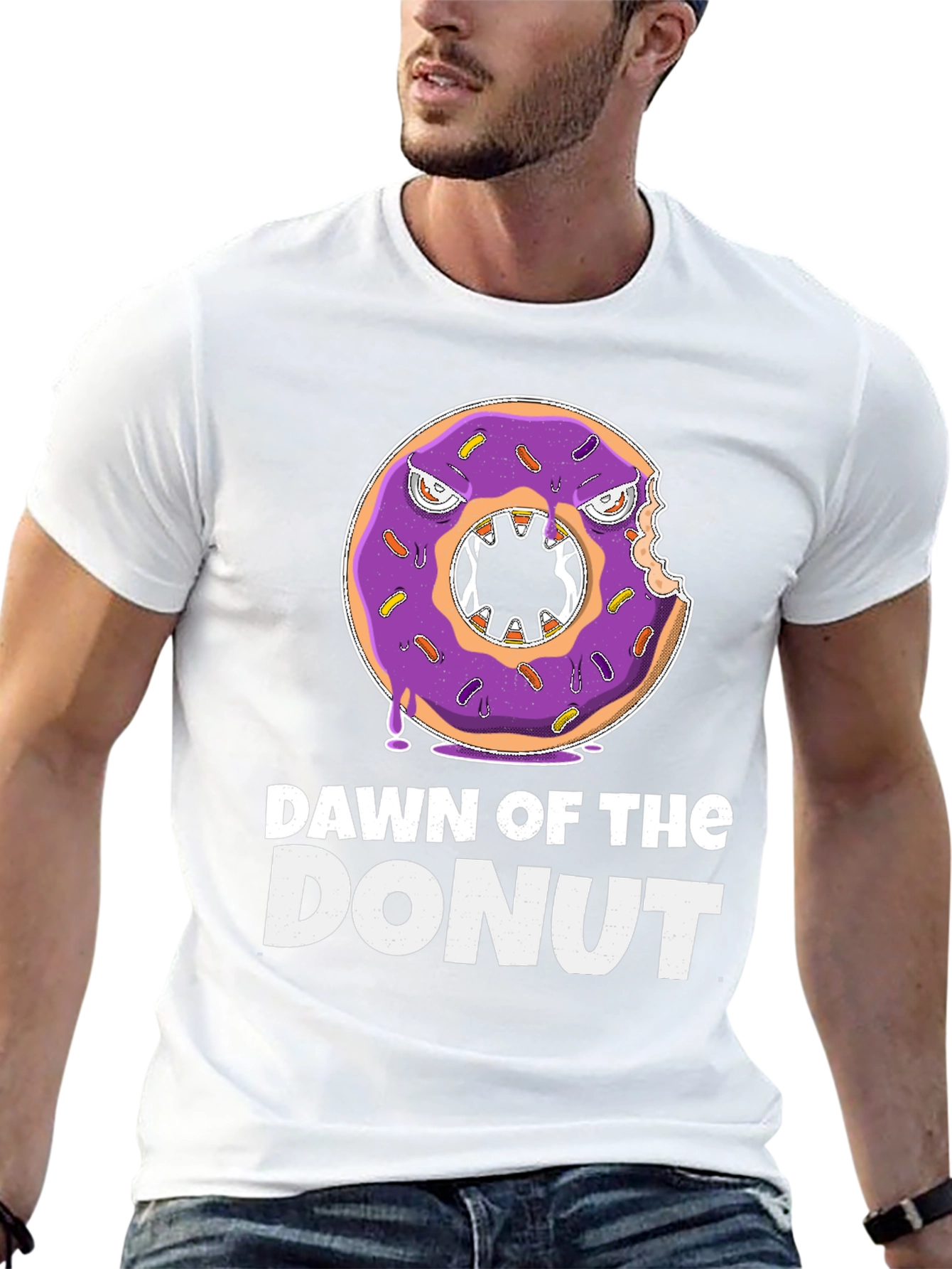 Dawn of the Donut Funny Graphic Tee